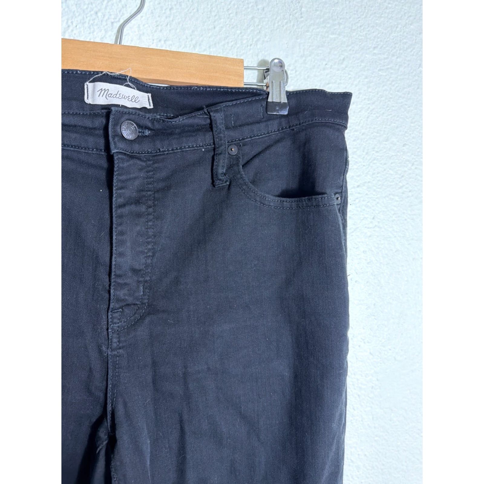 Madewell VINTAGE Madewell 9” High-rise Skinny Jeans Black Womens Size 36x29 Size 25" / US 0 / IT 36 - 5 Thumbnail