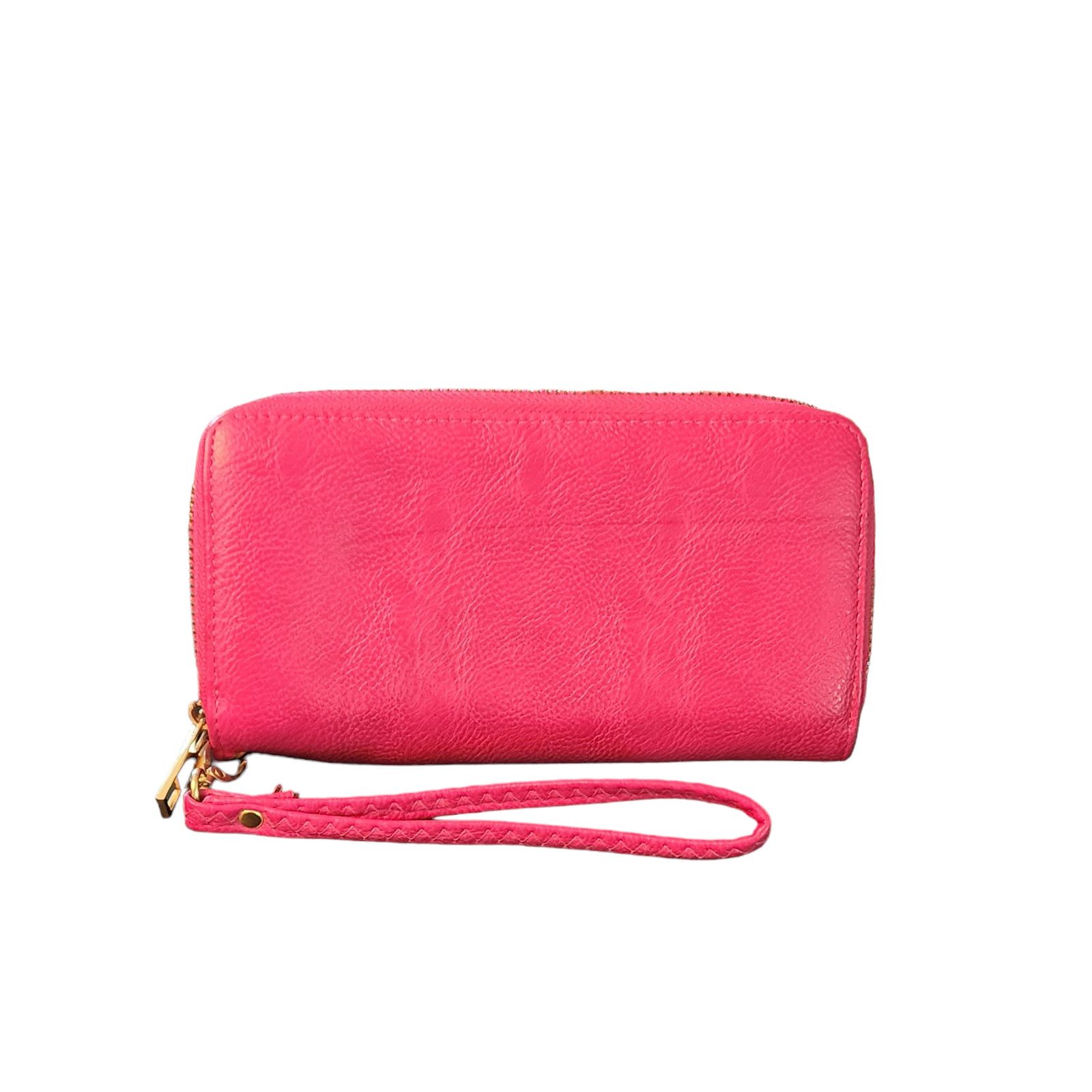 Unknown London Bright Pink faux leather clutch wristlet Size ONE SIZE - 2 Thumbnail