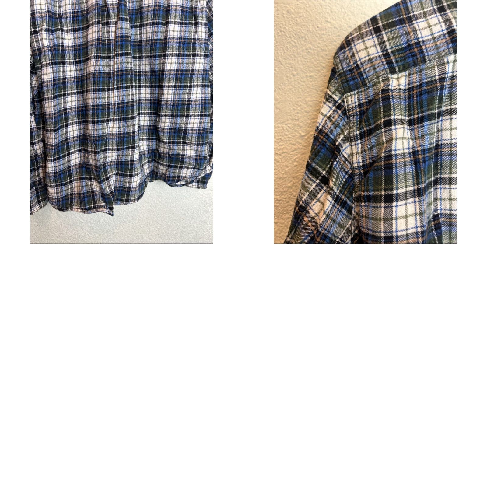 Eddie Bauer Eddie Bauer Mens 2XL Long Sleeve Button-Down Flannel Plaid Blue Shirt Size US XXL / EU 58 / 5 - 10 Thumbnail