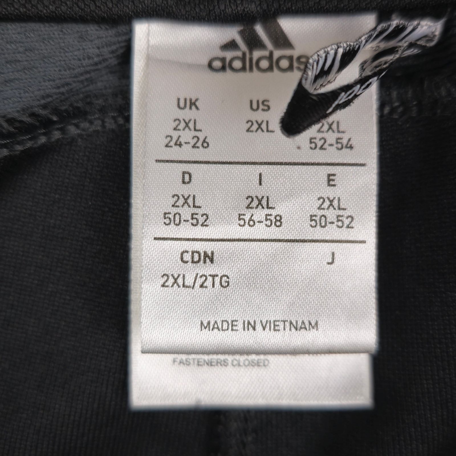 Adidas Adidas 2XL Black Track Pants Drawstring Zip Pockets & Ankles Size US 42 / EU 58 - 9 Thumbnail