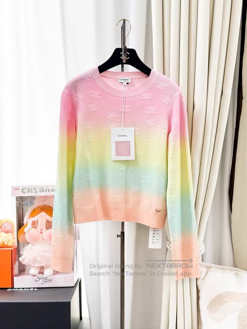 Chanel Chanel Double C relief logo cashmere long sleeves Size XS / US 0-2 / IT 36-38 - 1 Thumbnail