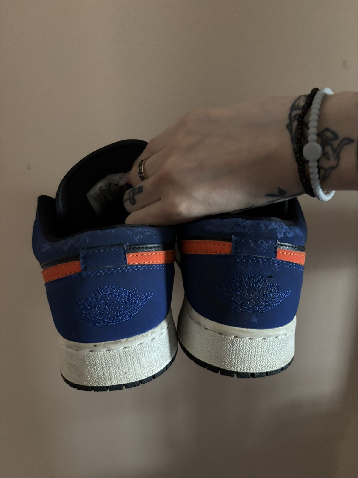 Jordan Brand Air Jordan 1 Low GS 'Rush Blue' Size US 6.5 / EU 39-40 - 4 Thumbnail