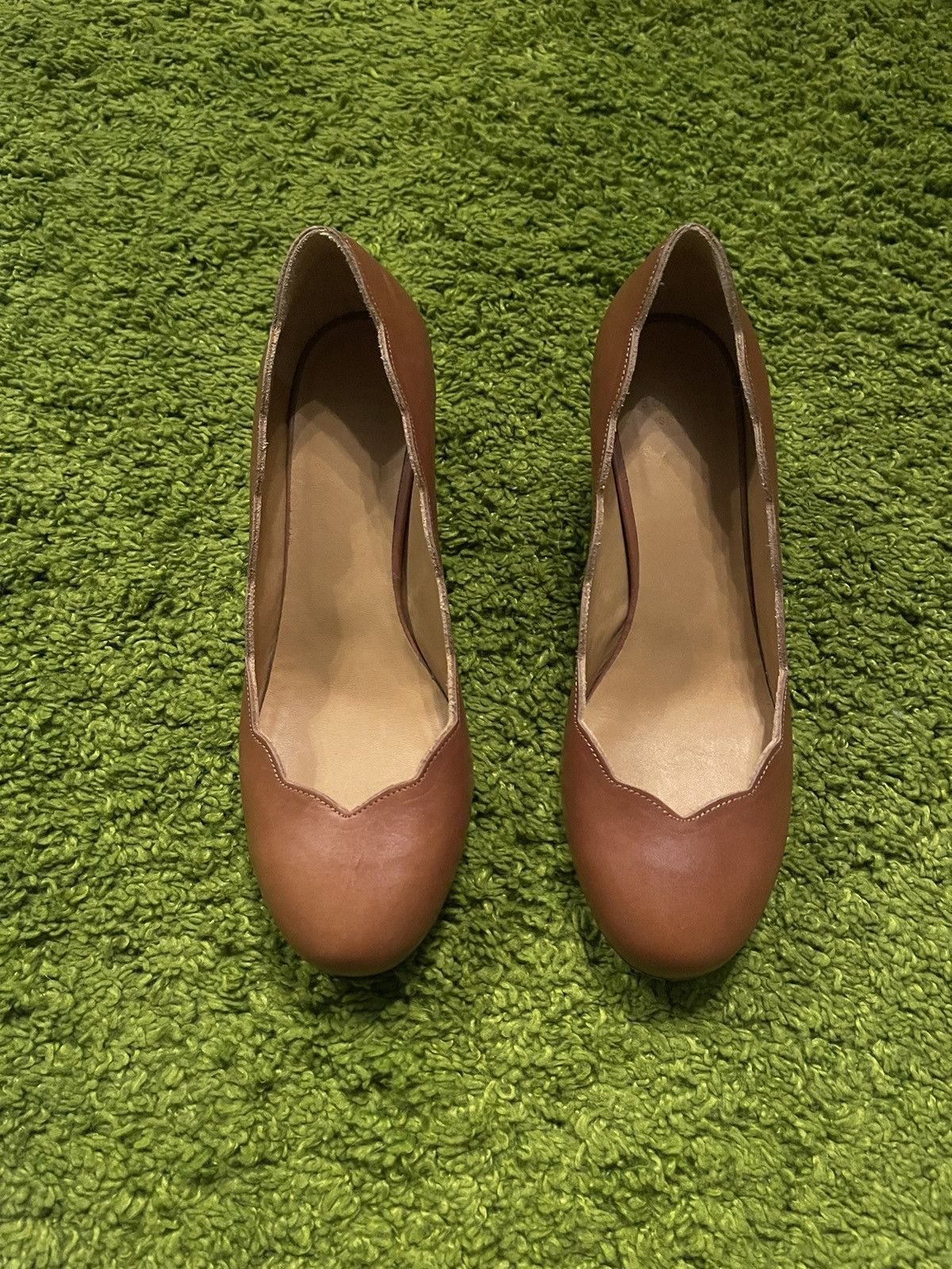 Designer × Sezane Sezane real leather heels shoes Size US 7 / IT 37 - 2 Thumbnail
