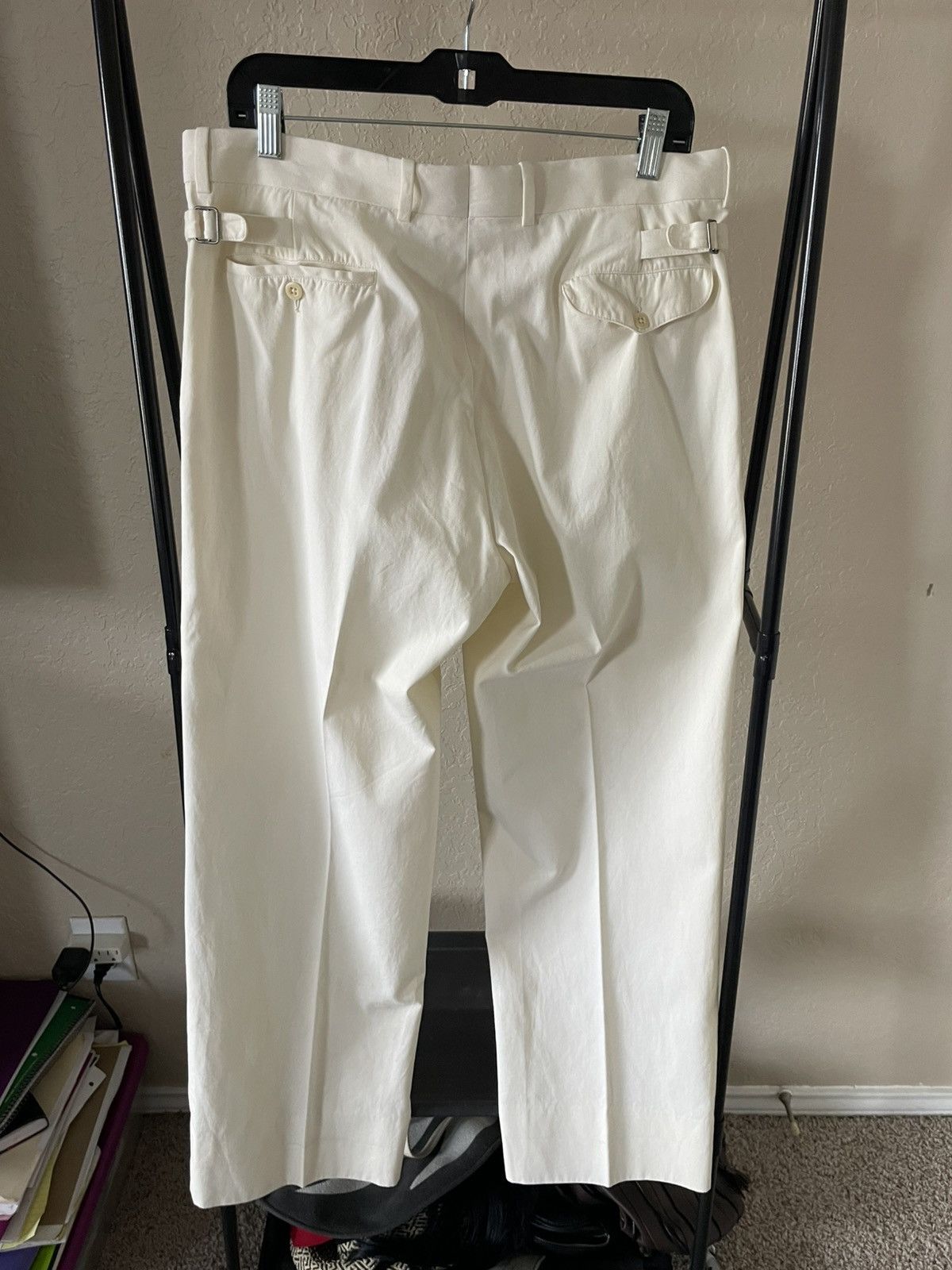 Polo Ralph Lauren Cotton FF trousers Made in Italy Size US 35 - 3 Thumbnail