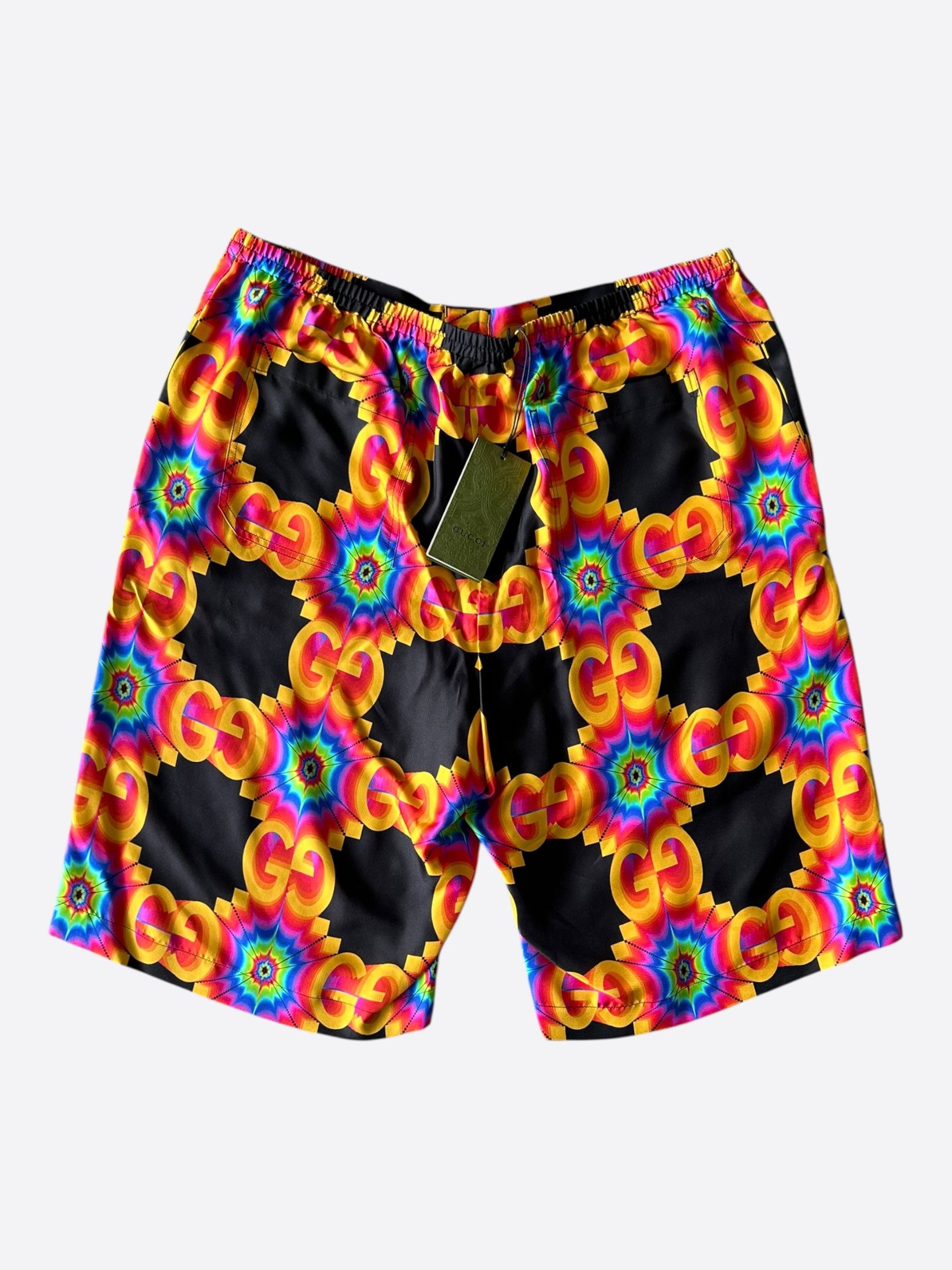 Gucci Gucci Black & Multicolor GG Kaleidoscope Shorts Size US 40 / EU 56 - 1 Thumbnail