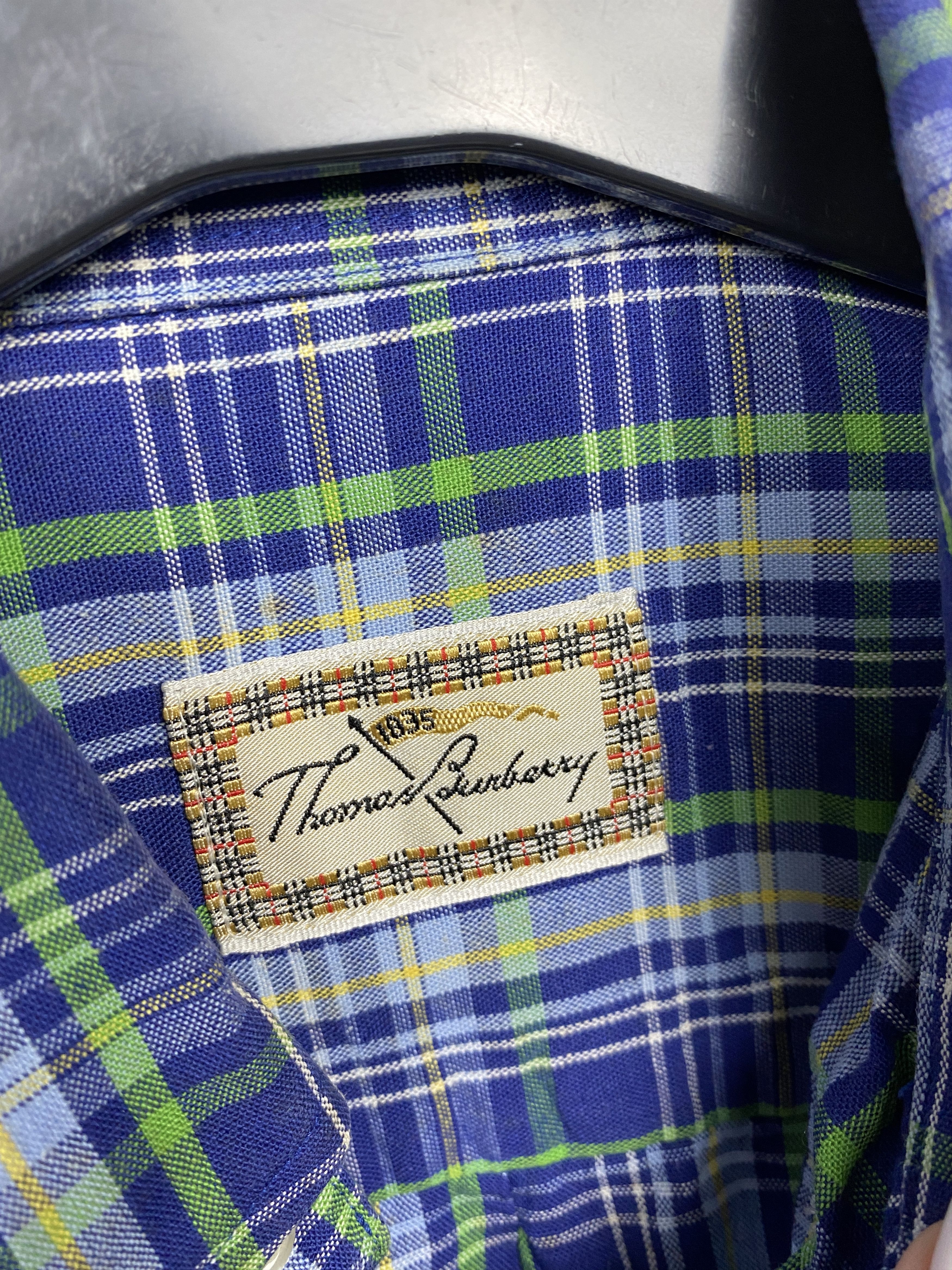 Burberry Thomas Burberry Vintage Mens Short Sleeve Shirt Size US S / EU 44-46 / 1 - 4 Thumbnail
