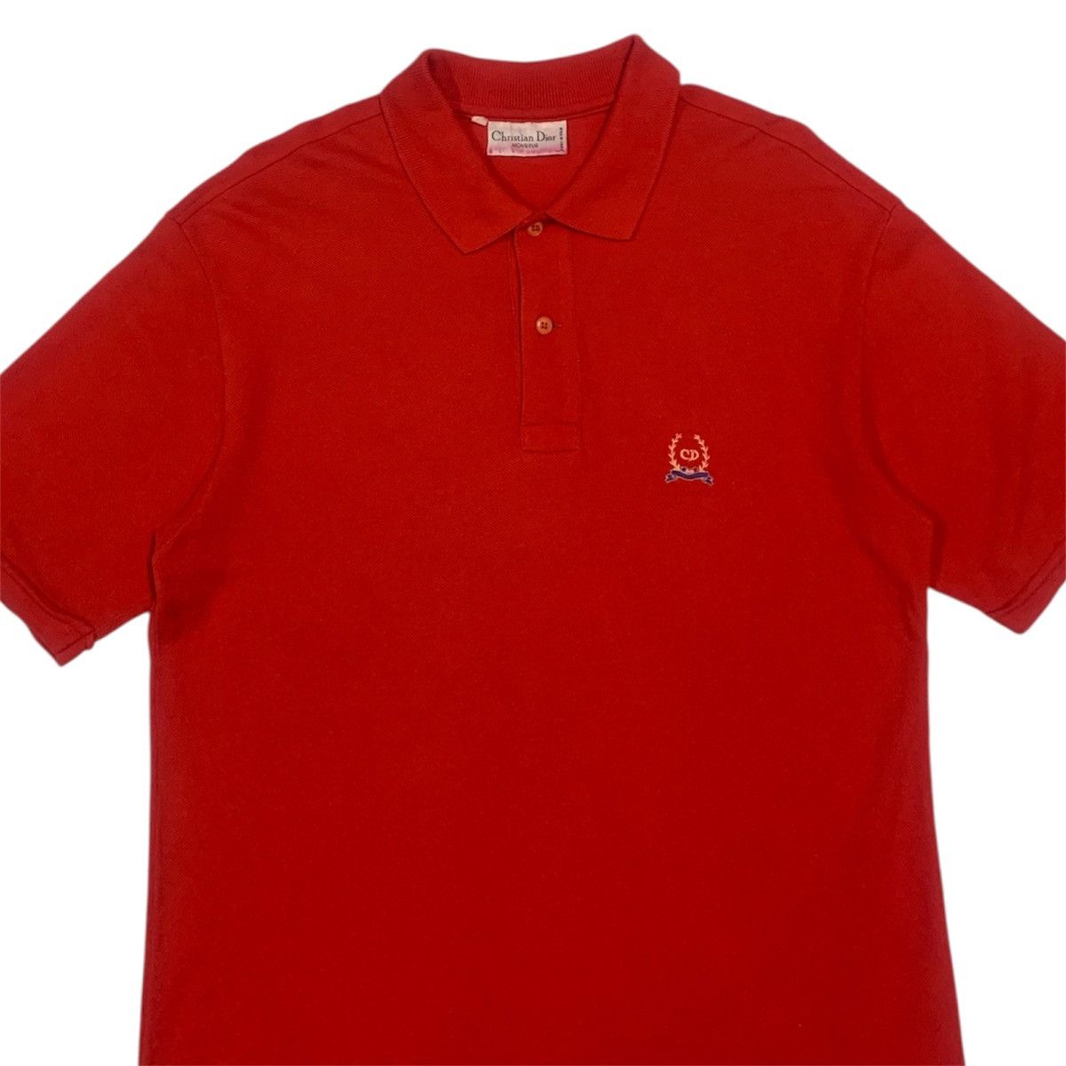 Christian Dior Monsieur Vintage Christian Dior Red Polo Shirt Size US M / EU 48-50 / 2 - 2 Thumbnail