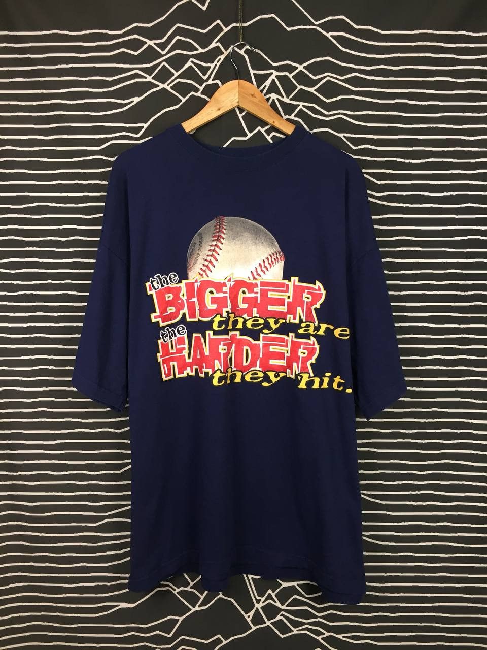 MLB × Vintage Vtg GI Apparel The Bigger They Are The Harder They Hit Tee Size US XXL / EU 58 / 5 - 1 Thumbnail