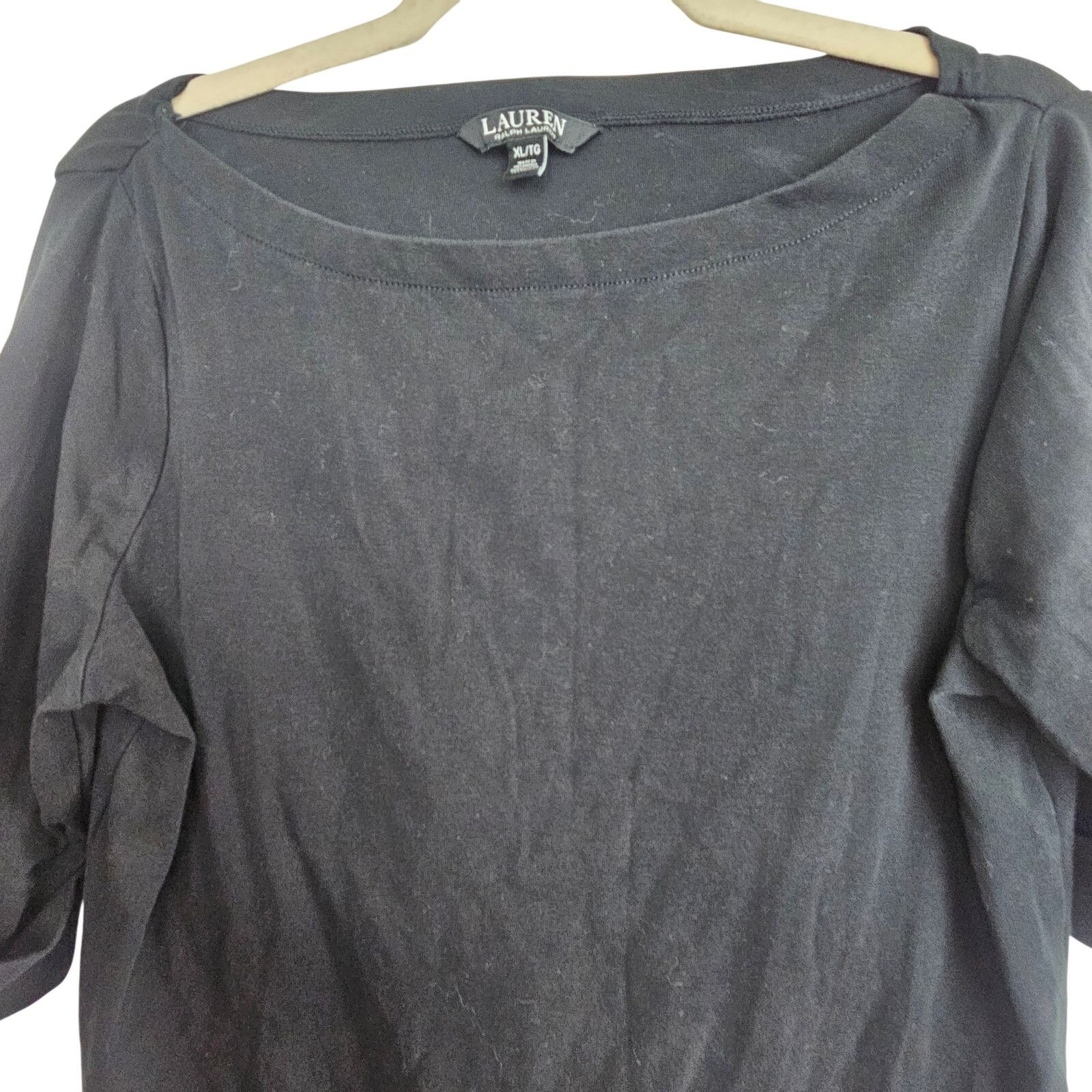 Lauren Ralph Lauren Lauren Ralph Lauren Womens Half Sleeve Boat Neck Top XL Size XL / US 12-14 / IT 48-50 - 2 Thumbnail