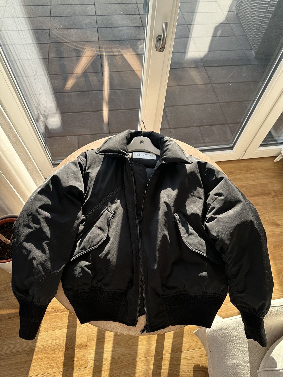 RECTO RECTO Black Pokono Down Jacket (Gr.L) Size US L / EU 52-54 / 3 - 8 Thumbnail
