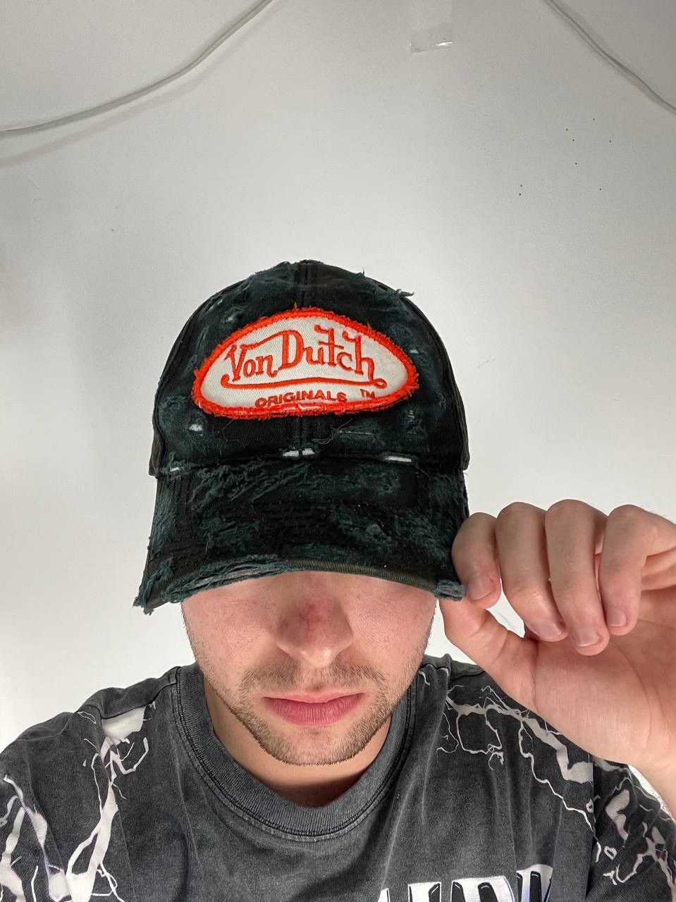 Von Dutch Vintage Von Dutch Cap Hat Distrissed Y2K Size ONE SIZE - 1 Thumbnail