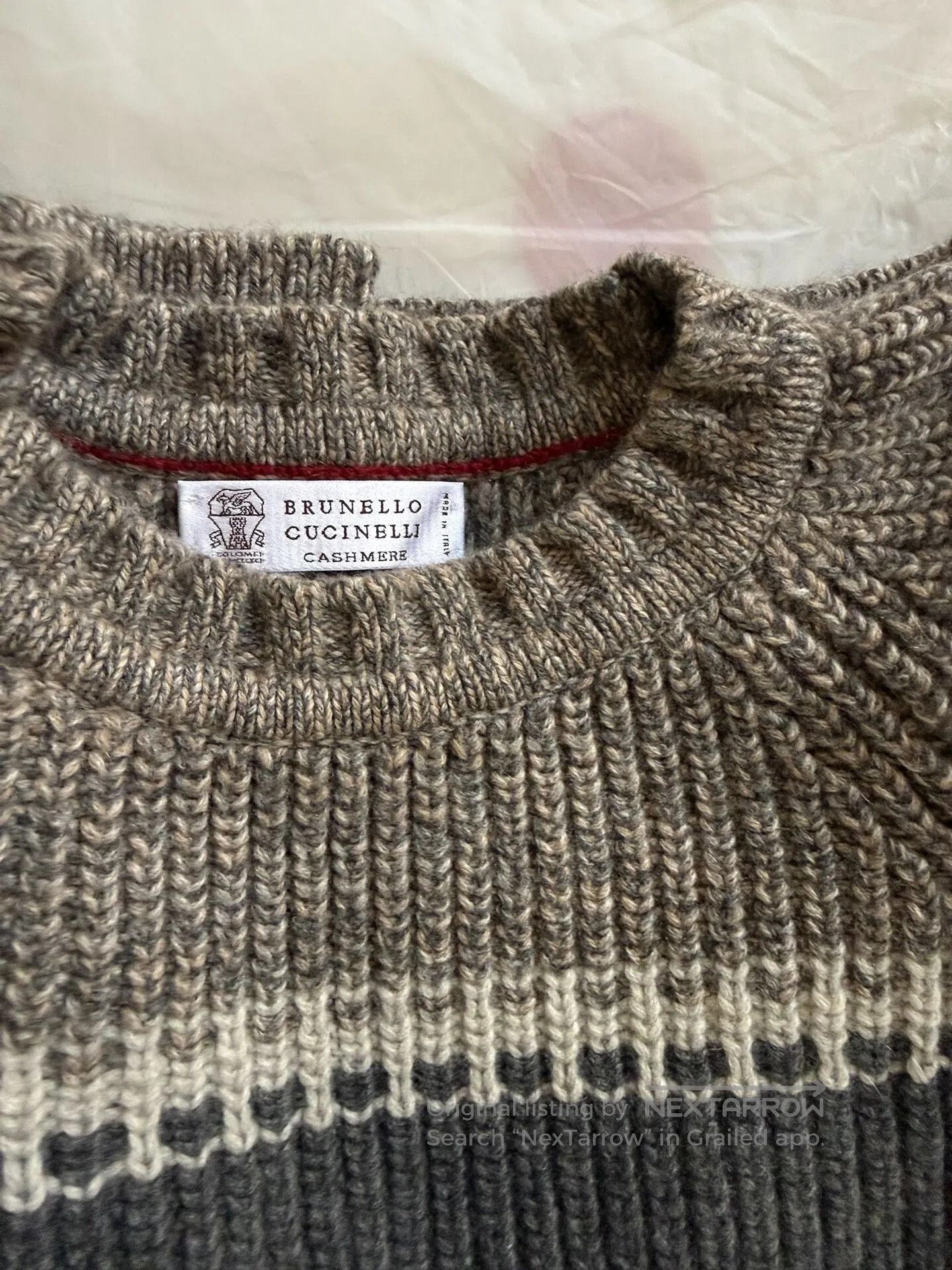 Brunello Cucinelli Brunello Cucinelli Men's Thick Cashmere Sweater. Size US L / EU 52-54 / 3 - 7 Thumbnail