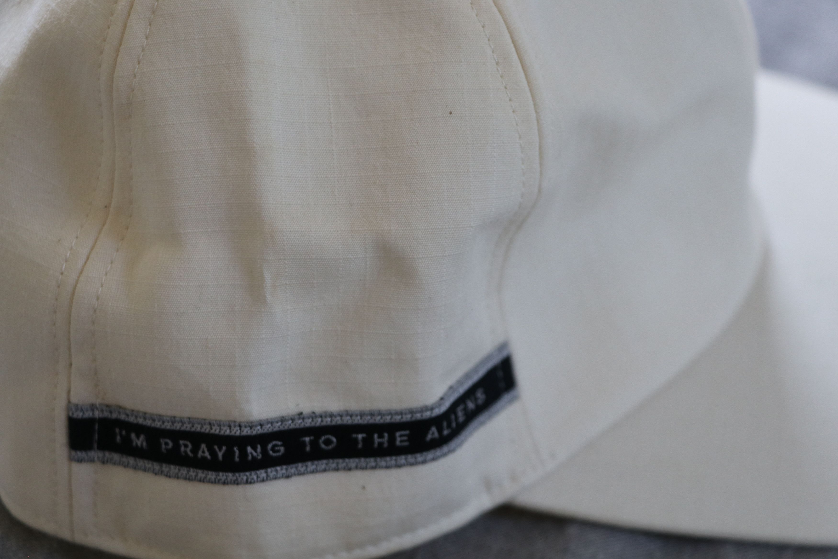 Rick Owens Drkshdw DRKSHDW SS19 cotton 'I'm praying to the aliens' cotton cap Size ONE SIZE - 3 Thumbnail