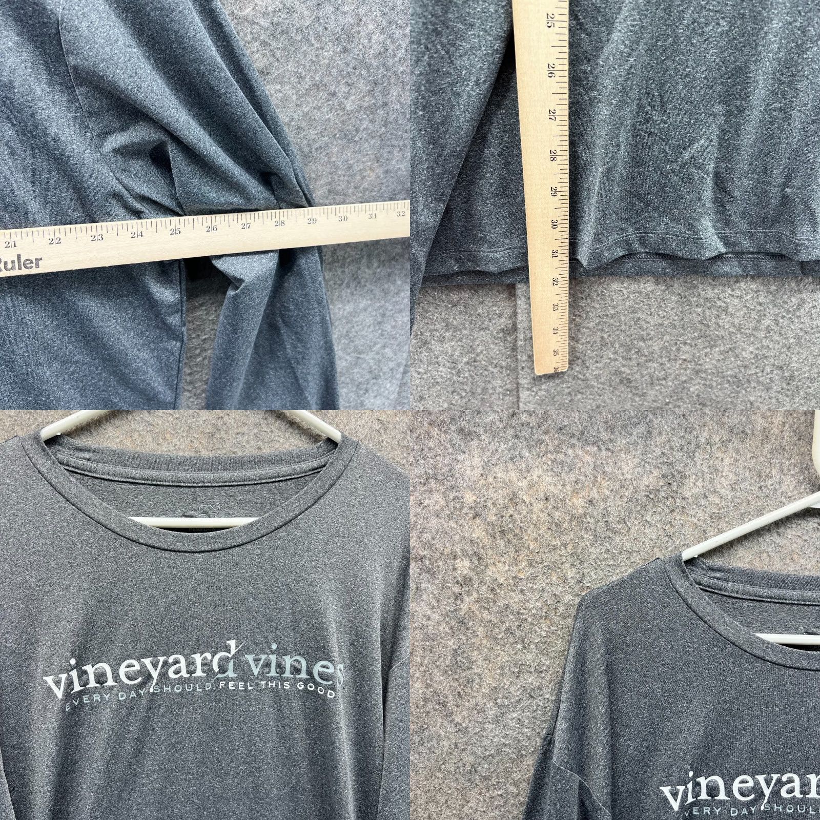 Vineyard Vines Vineyard Vines Shirt Mens XL Gray Performance Crewneck Heather Whale XL Men T-Shirt Logo All Seasons Pocketless? Size US XL / EU 56 / 4 - 8 Thumbnail