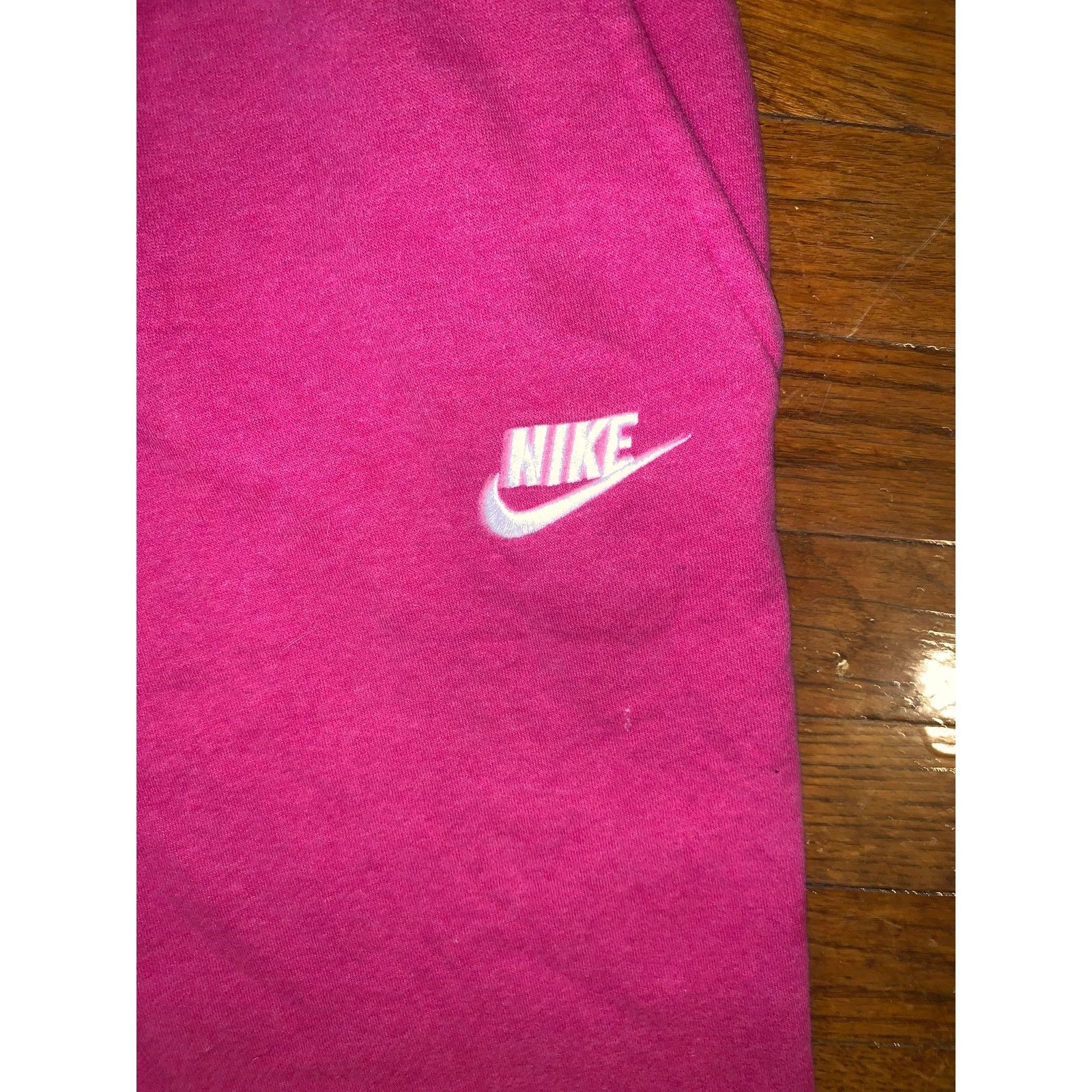 Nike Nike Club Fleece Joggers Pink Womens Large Cropped 25 Inseam Size 26" / US 2 / IT 38 - 3 Thumbnail