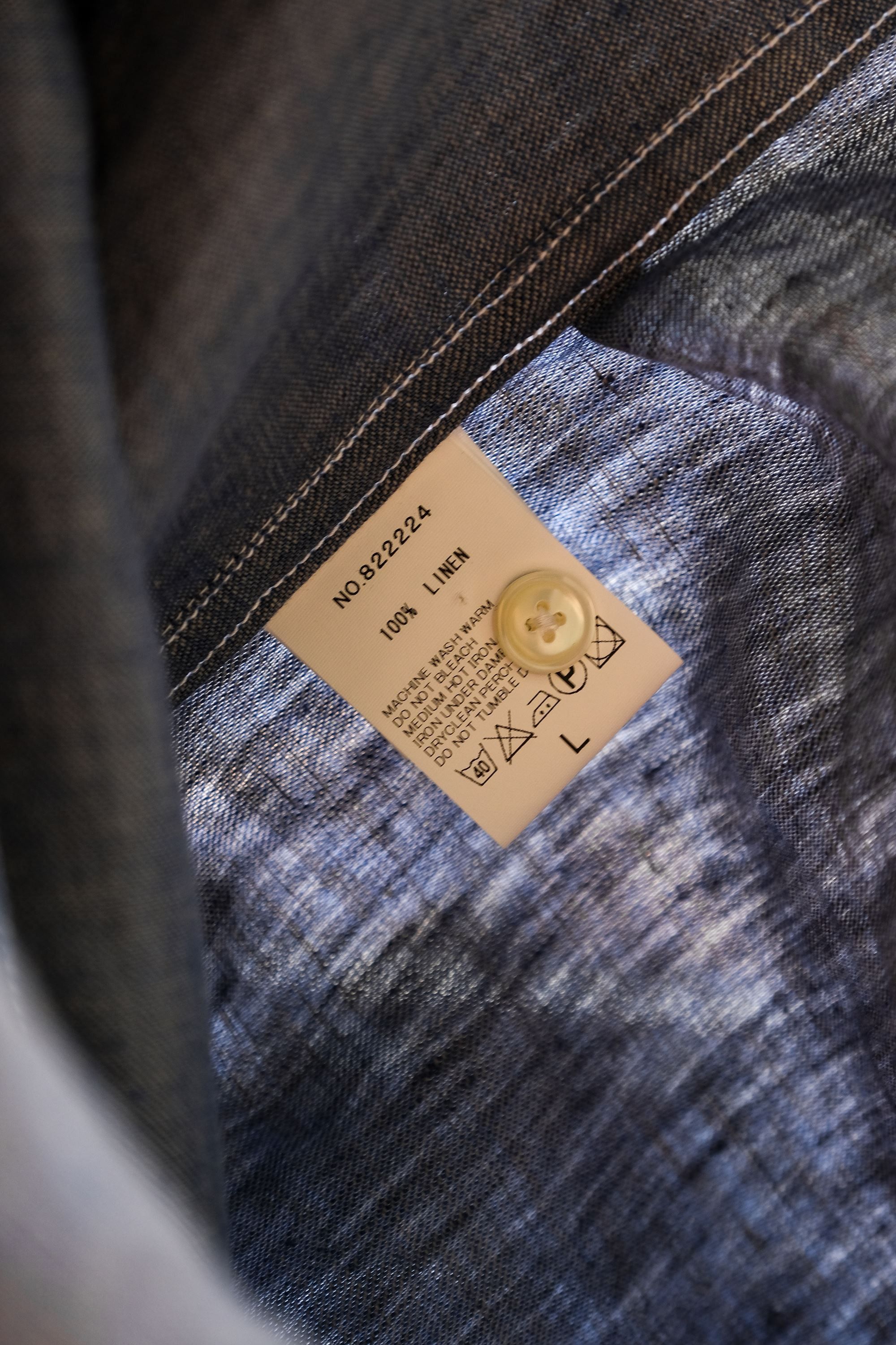 Haversack HAVERSACK 22S/S Stand Collar Linen Work Shirts Size US L / EU 52-54 / 3 - 5 Thumbnail