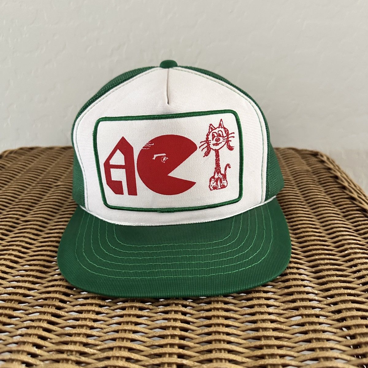 Vintage Vintage snapback hat trucker hat PAC Man Comedy Hat Size ONE SIZE - 1 Thumbnail