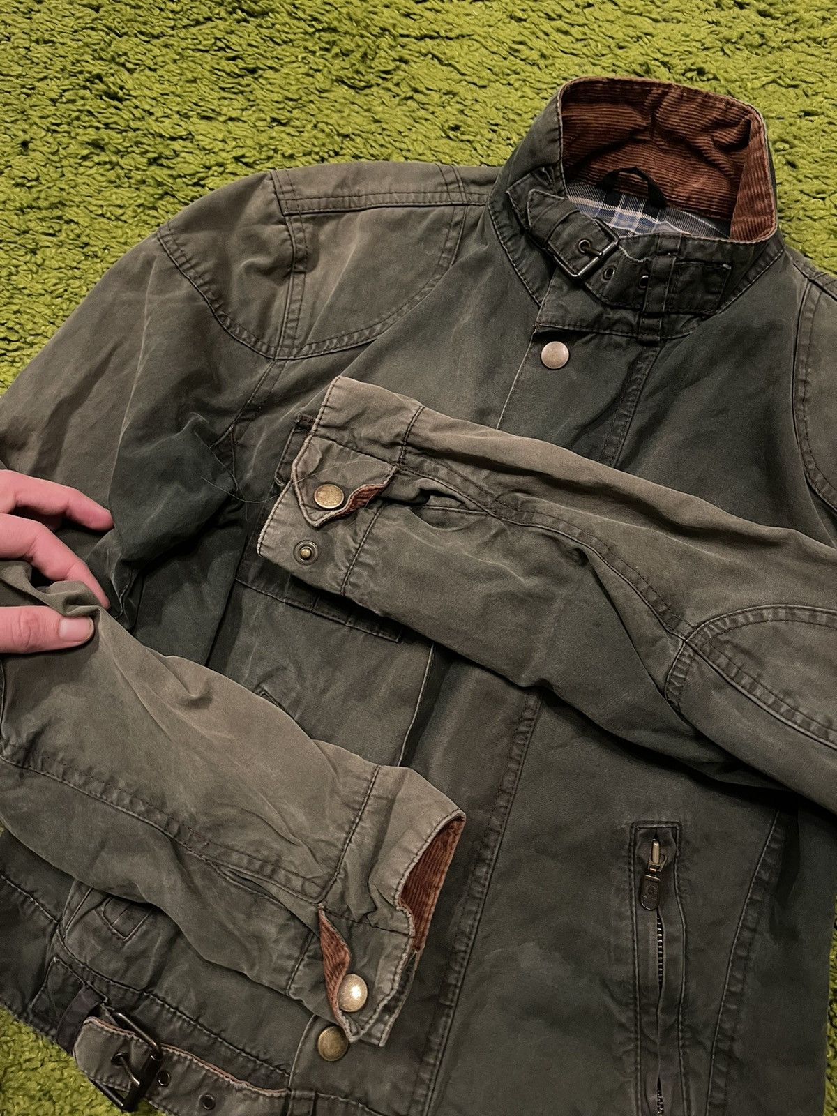 Belstaff × Vintage Belstaff 1990s vintage waxed biker jacket Size M / US 6-8 / IT 42-44 - 5 Thumbnail