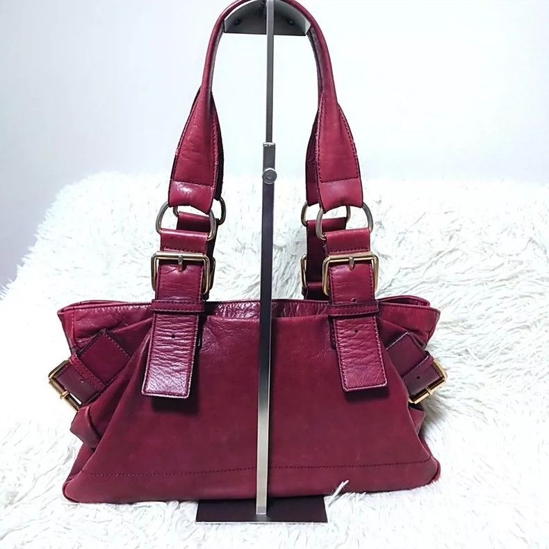 Vivienne Westwood Vivienne Westwood size os Saturn embossed Burgundy red moto Size ONE SIZE - 2 Thumbnail