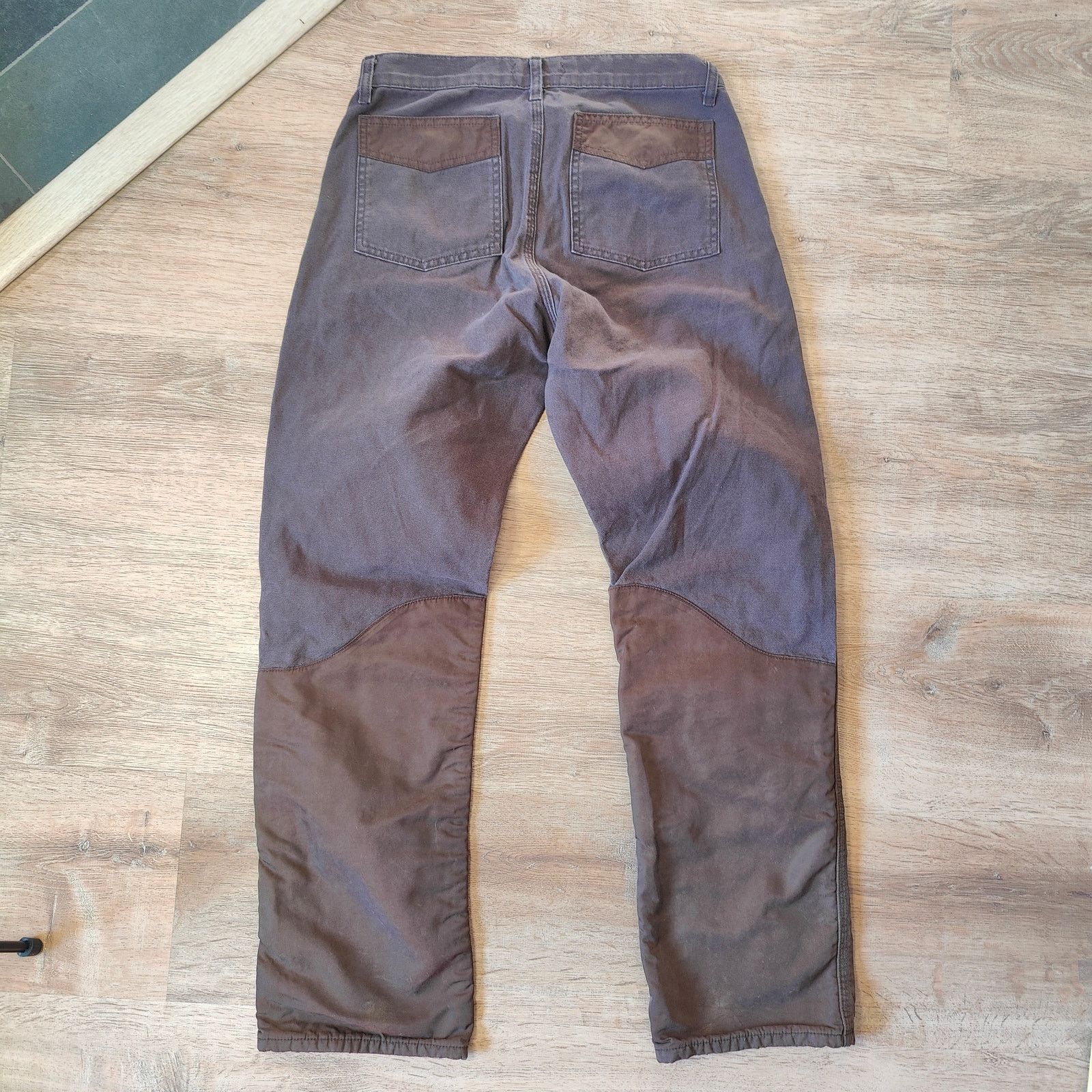 Cherry LA Cherry LA Mixed Media Pants Womens 29 Brown Stirrup Leg Size 29" - 3 Thumbnail