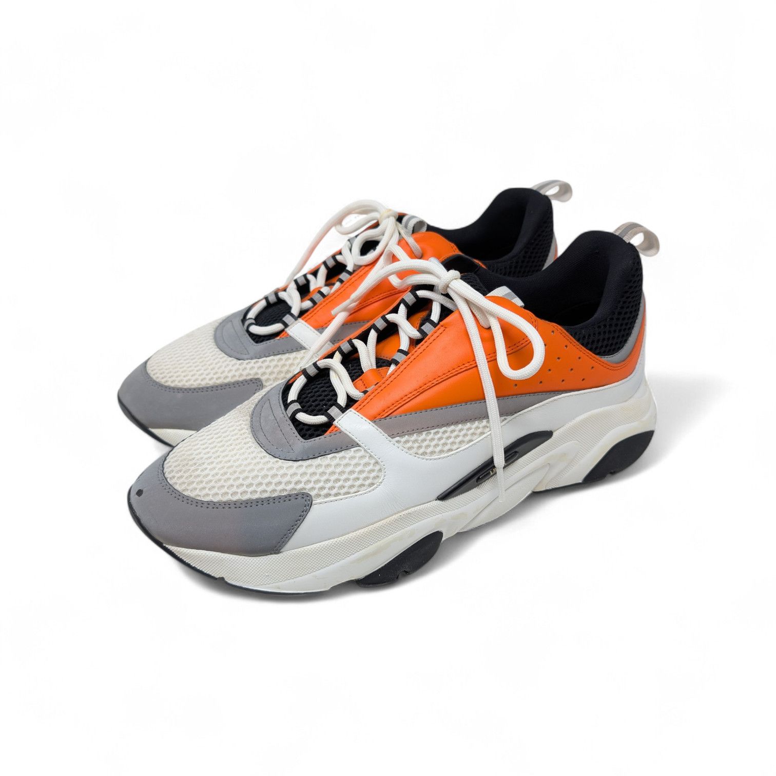 Christian Dior B22 Sneaker Orange Grey White Mesh Chunky Trainer Christian Dior B22 Sneaker Orange Grey White Mesh Trainer main image 2