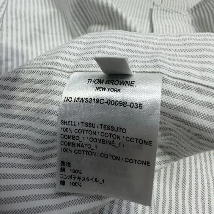Thom Browne Thom Browne Casual Striped Short Sleeve Shirt -2507 Size US S / EU 44-46 / 1 - 4 Thumbnail