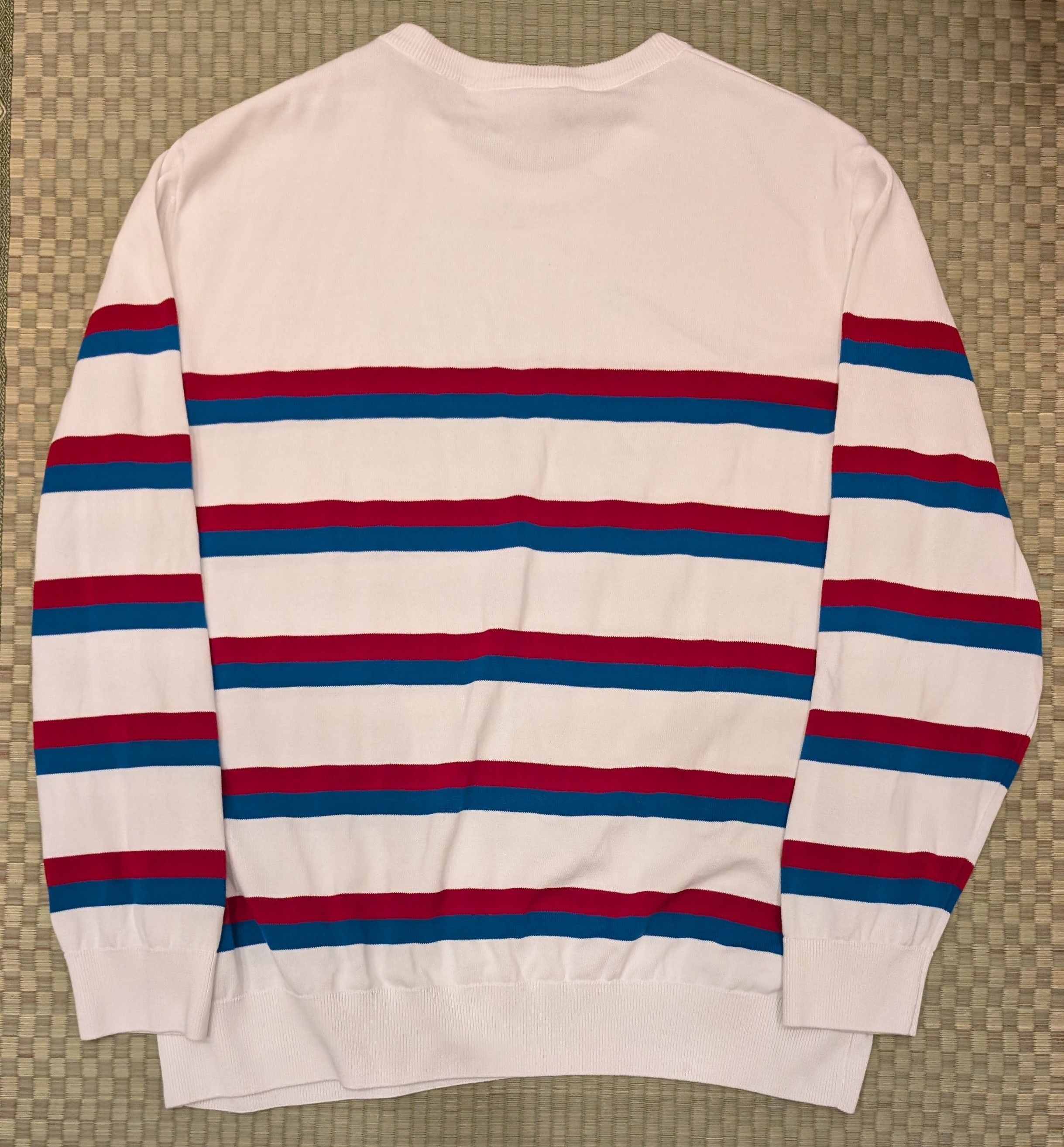 Lacoste Lacoste Knit Striped Sweater Men's Size 3XL *small flaw Size US XXL / EU 58 / 5 - 2 Thumbnail