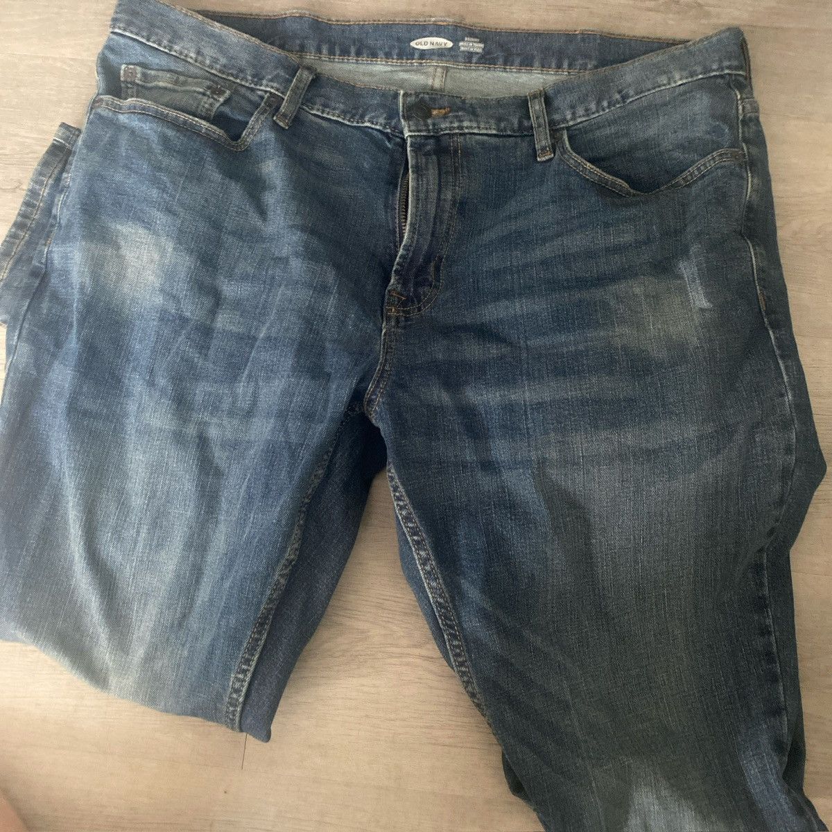 Old Navy 40x32 vintage wash blue denim Size US 40 / EU 56 - 2 Thumbnail