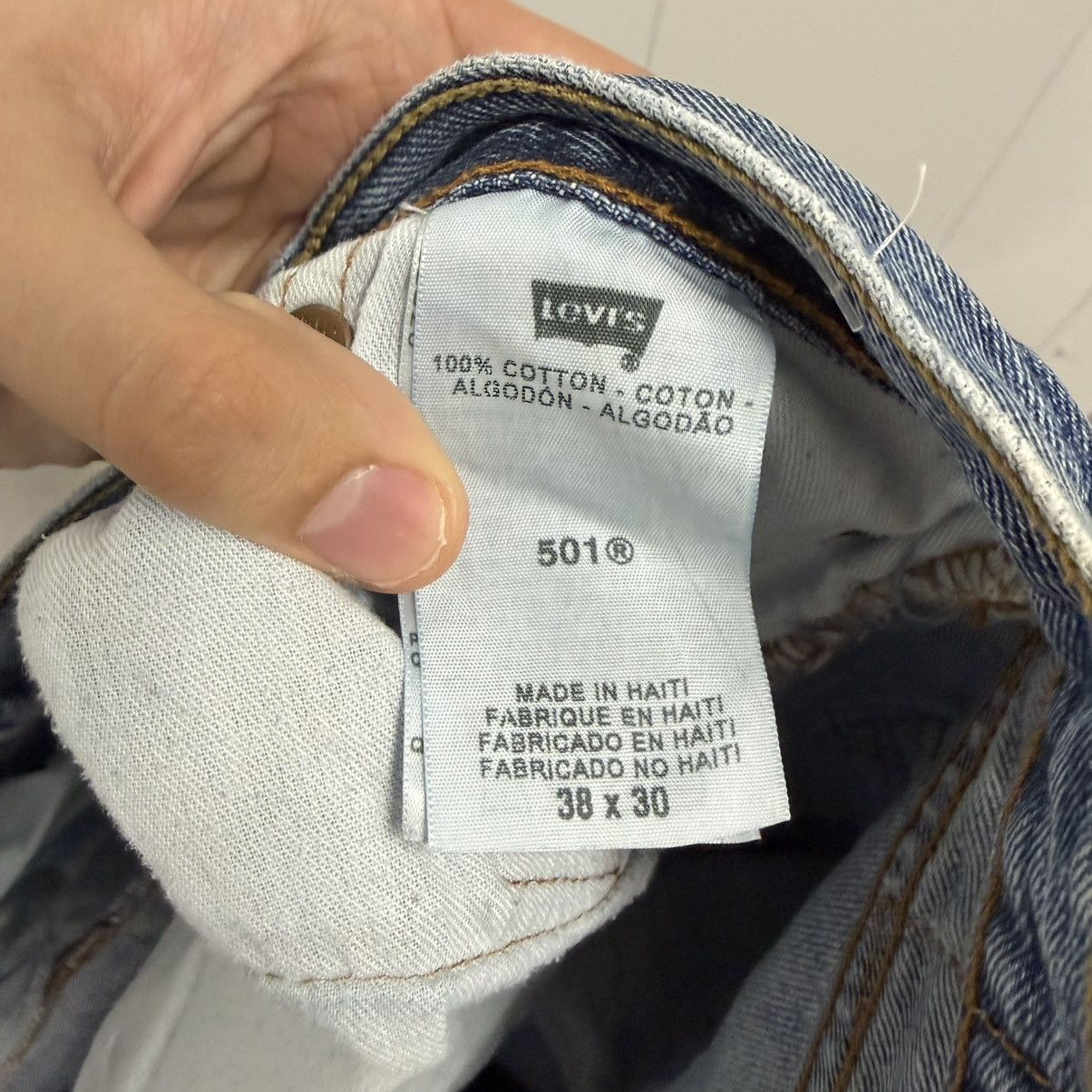 Levi's Levi’s 501 Straight Leg Jeans Light Wash 38x30 Size US 38 / EU 54 - 4 Thumbnail