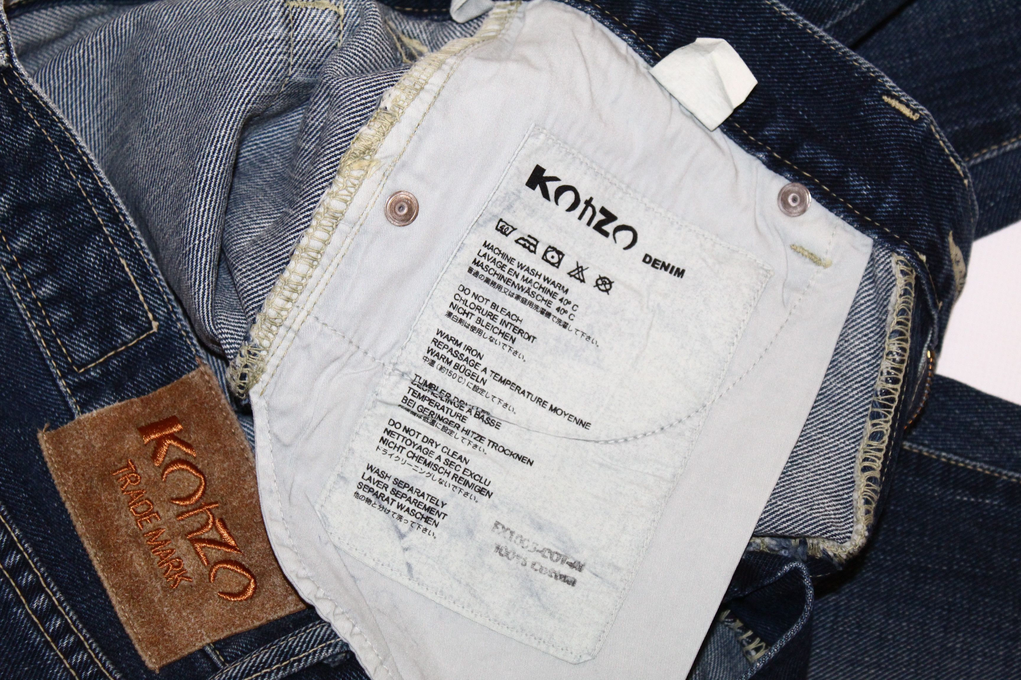 Japanese Brand KohZo Denim Series 004 Low waist faded blue Flared Jeans Size US 29 - 8 Thumbnail