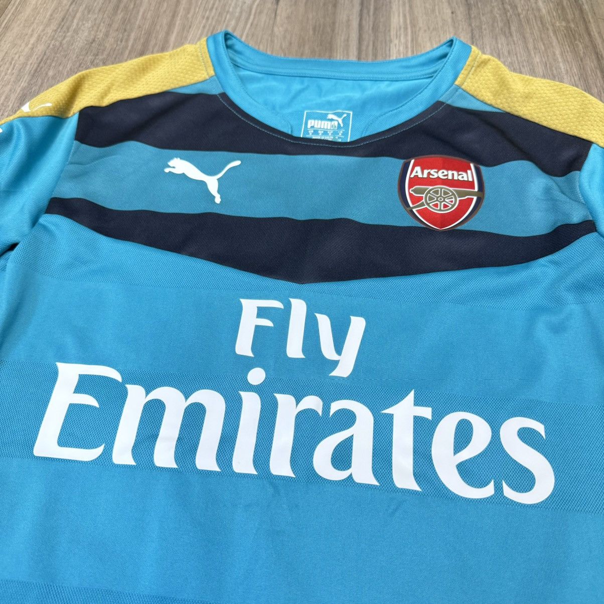Puma Arsenal 15/16 goalkeeper gk shirt #33 Cech Size US S / EU 44-46 / 1 - 3 Thumbnail