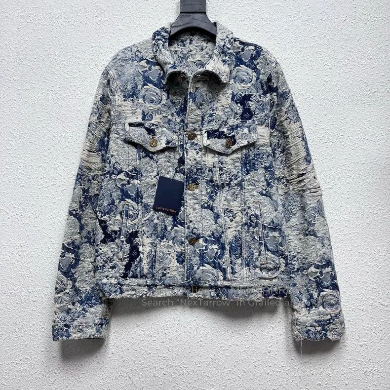 Louis Vuitton Louis Vuitton Flowers and plants full of erosion denim jac Size US L / EU 52-54 / 3 - 1 Thumbnail