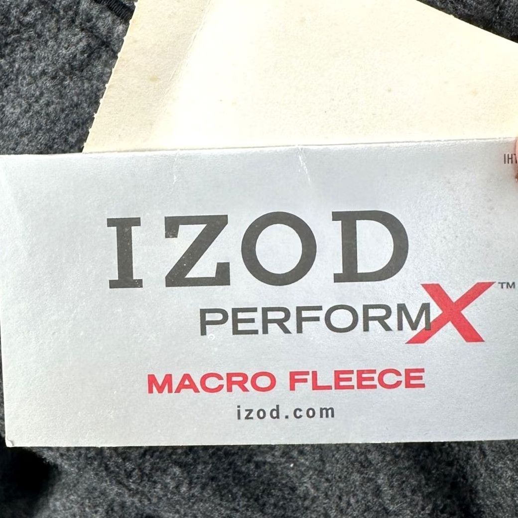 Izod IZOD PerformX Macro Fleece Pullover Jacket Mens SMALL Grey 1/4 Zip Long Sleeve Casual Outdoor Winter VINTAGE No Size US S / EU 44-46 / 1 - 2 Thumbnail