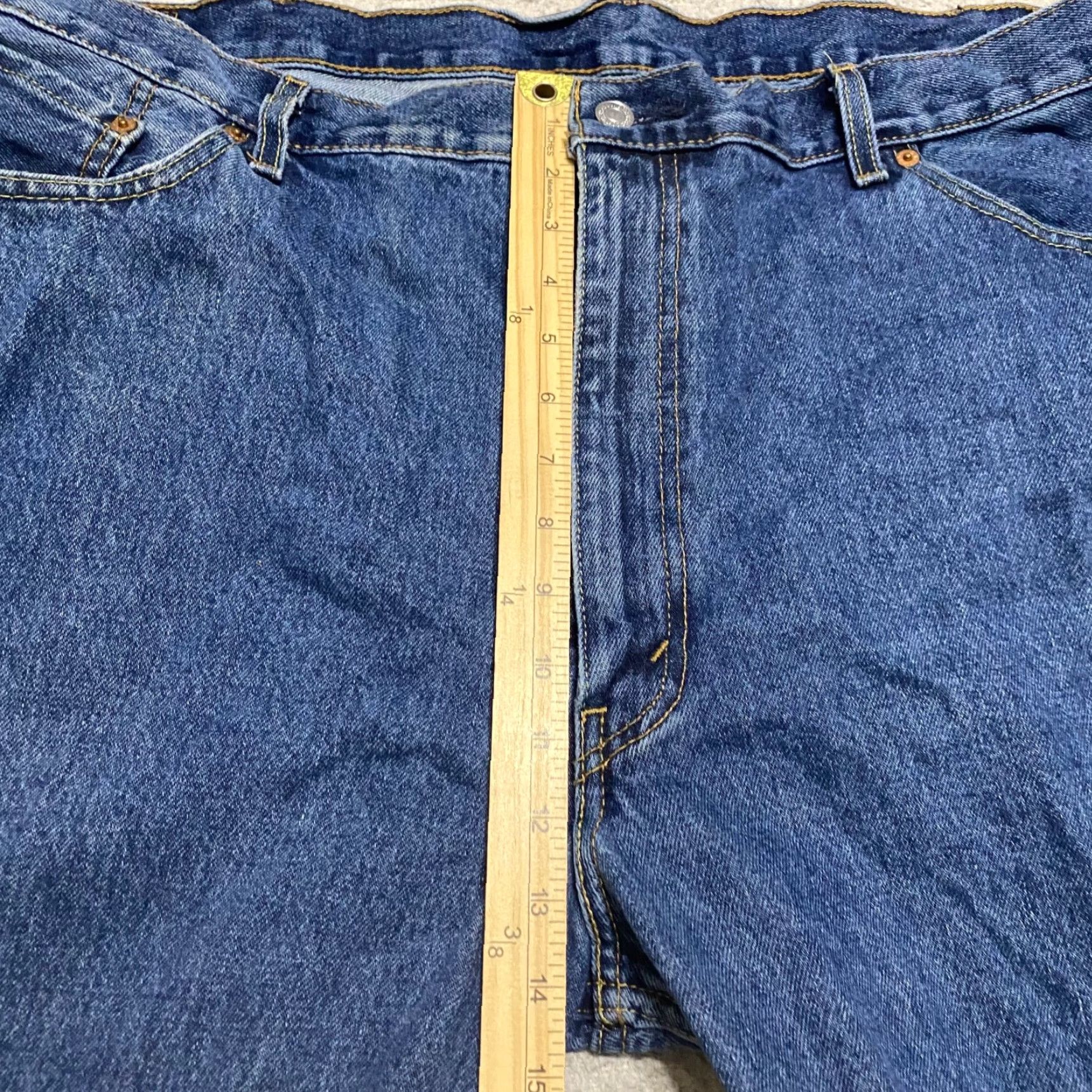 Levi's Levi's 550 Jeans Mens 48x30 Blue Denim Straight Leg Medium Wash Relaxed Fit Jeans 550 Mens Levi's Straight 550 Blue Denim Regular 5-Pocket Mens Size US 32 / EU 48 - 7 Thumbnail