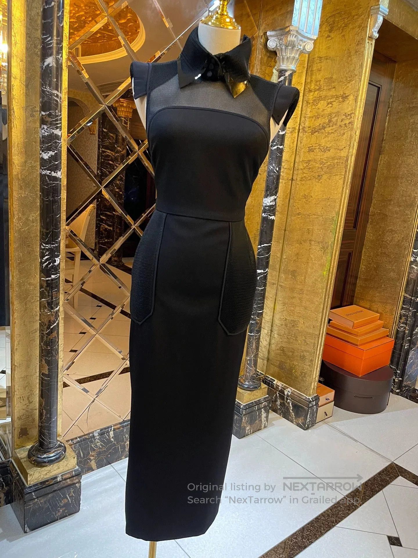 Fendi Fendi Runway Structured Shoulder Dress. Size US 27 - 2 Thumbnail