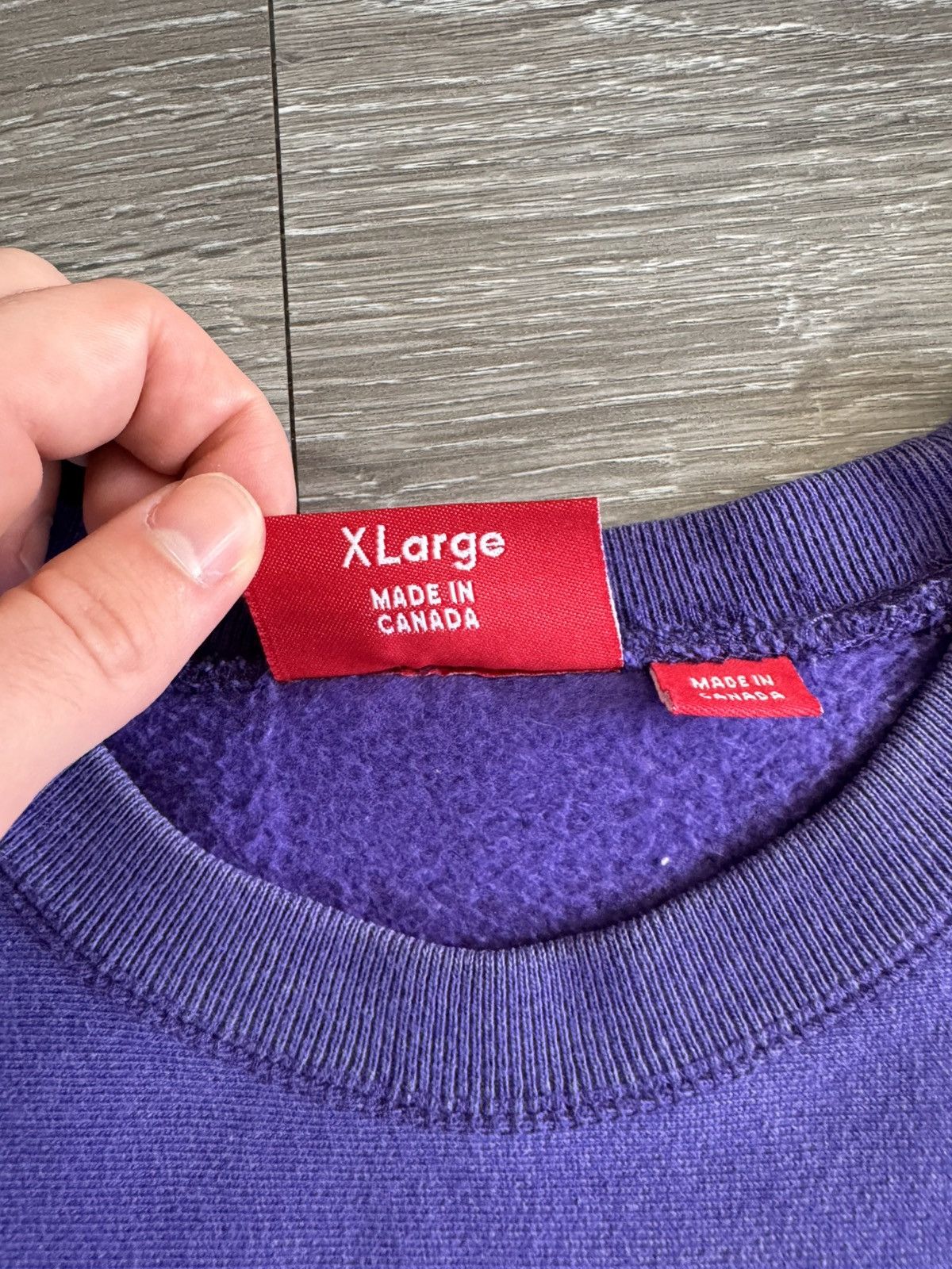 Supreme Supreme Purple Box Logo Crewneck 2004 Size US XL / EU 56 / 4 - 5 Thumbnail