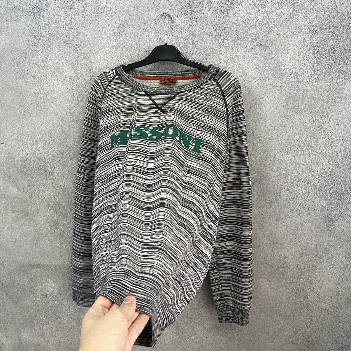 Missoni MISSONI Sweatshirt Big Logo Rainbow Size US L / EU 52-54 / 3 - 7 Thumbnail