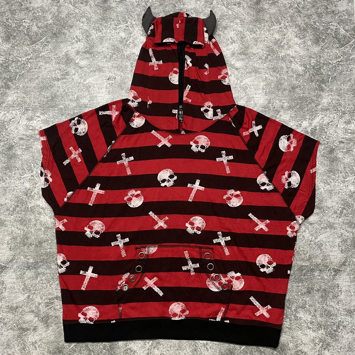 Dig Deep Full Print Skull Hoodie