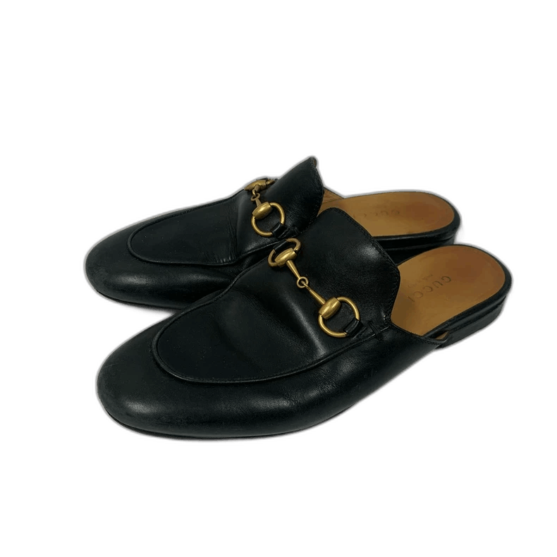 Gucci Gucci Black Classic SlipOn Shoes-2505 Size US 4 / IT 34 - 1 Thumbnail