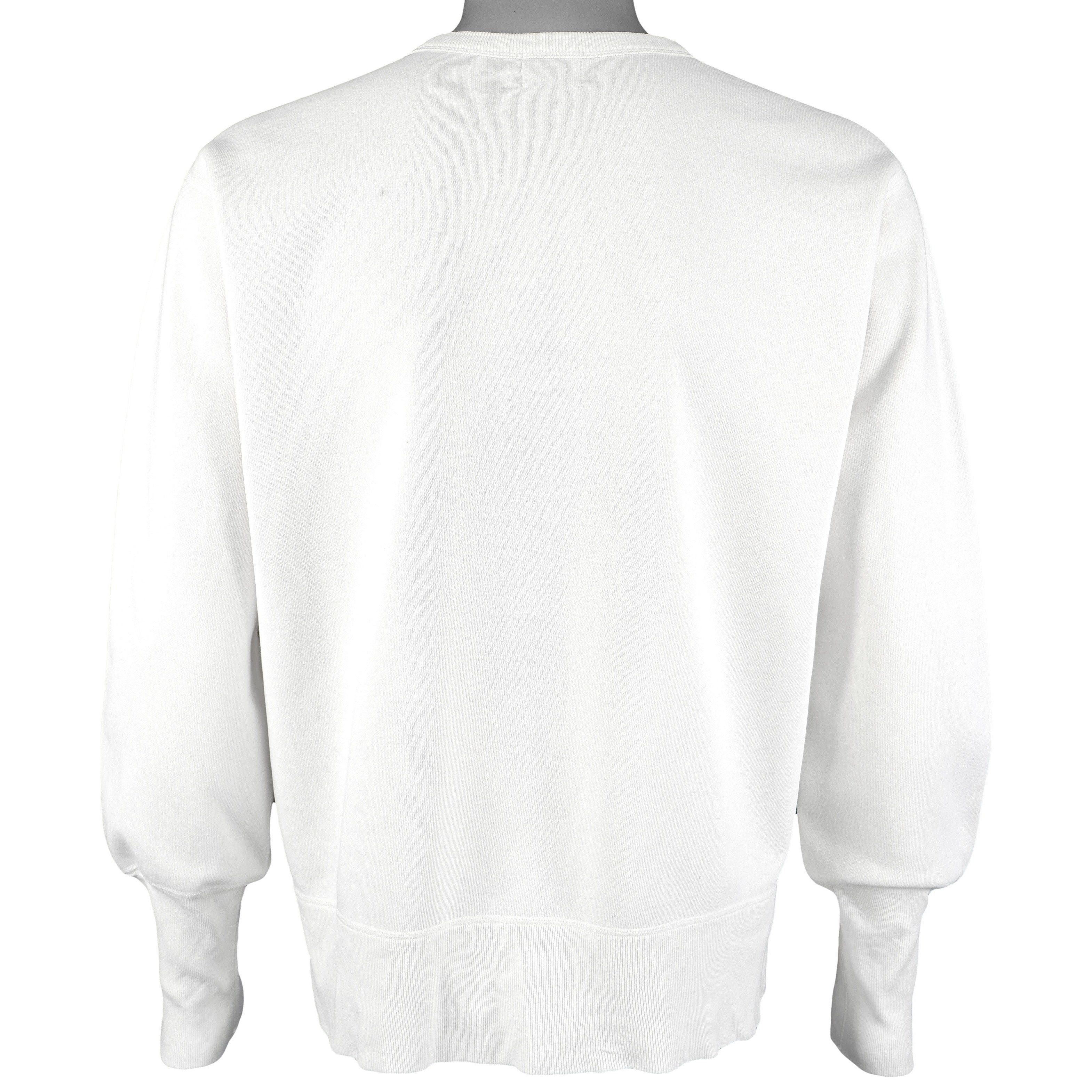 Calvin Klein White Spell-Out Crew Neck Sweatshirt 1990s Size US L / EU 52-54 / 3 - 2 Thumbnail