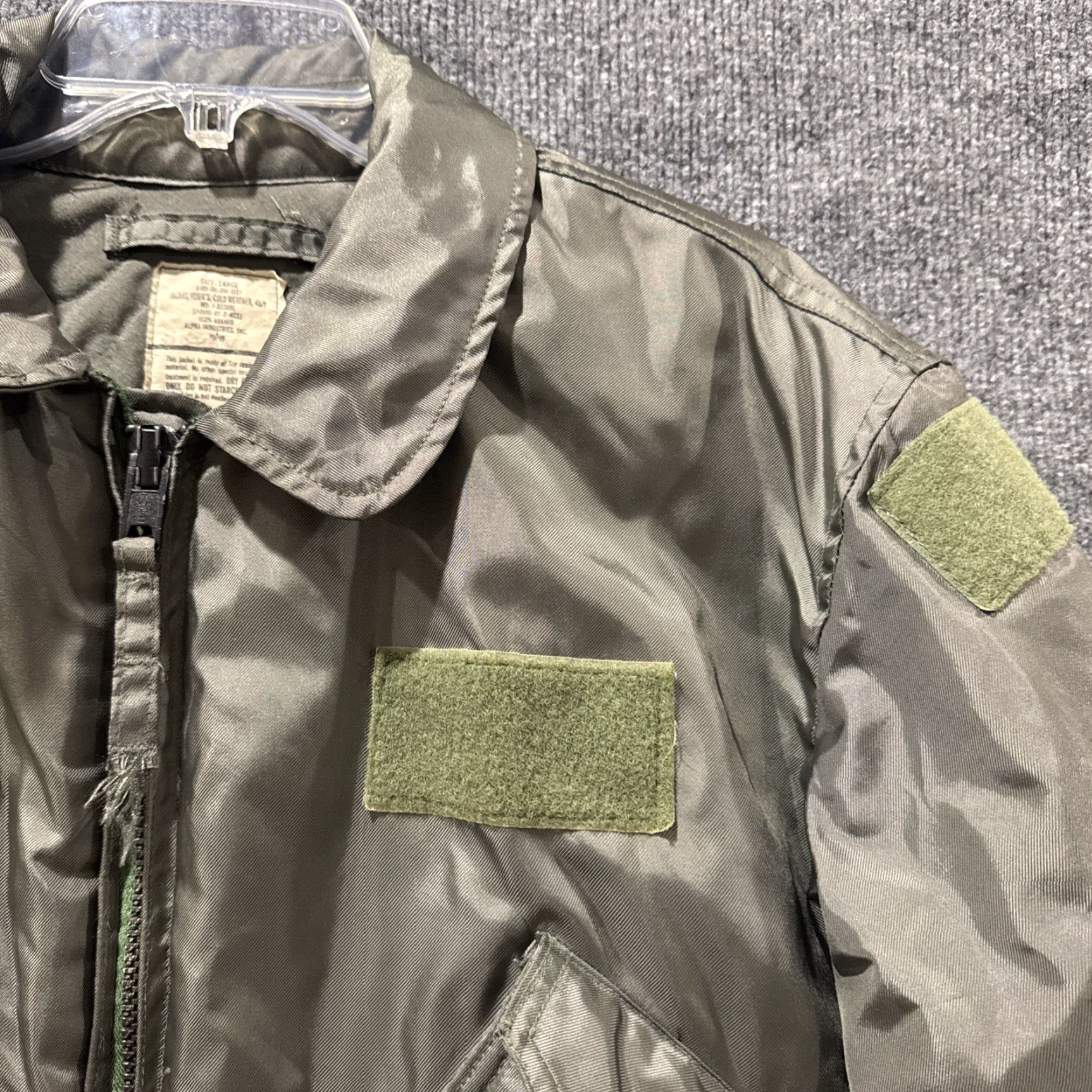 Vintage VINTAGE Alpha Industries Jacket L Men Green Military Jacket 45/P 8415-00-310-1133 Mens Large Size US L / EU 52-54 / 3 - 5 Thumbnail