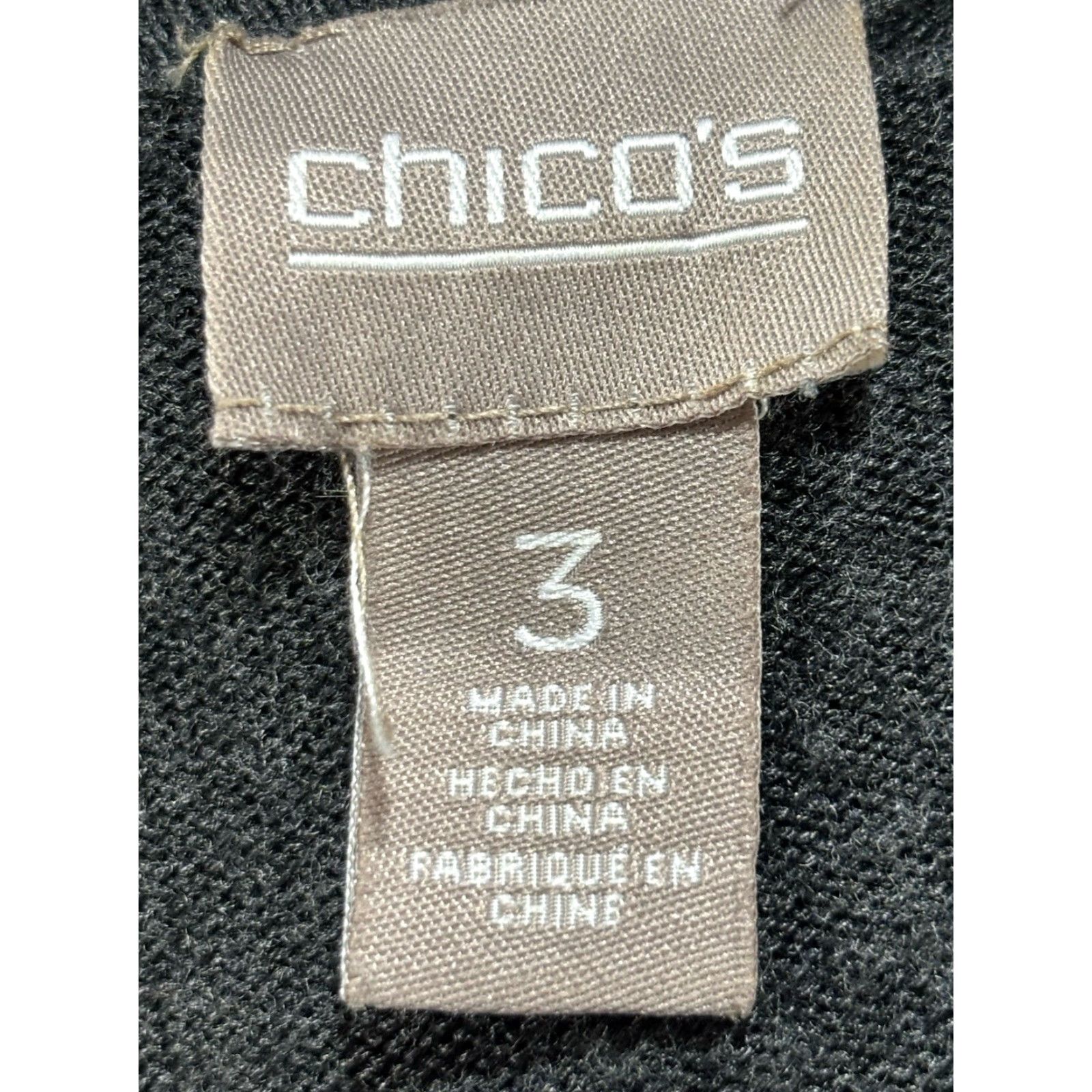 Vintage VINTAGE Chico's Women's Cardigan Sweater XL Gray Lightweight Open Front Duster Knit Fall 90s Size XL / US 12-14 / IT 48-50 - 6 Thumbnail