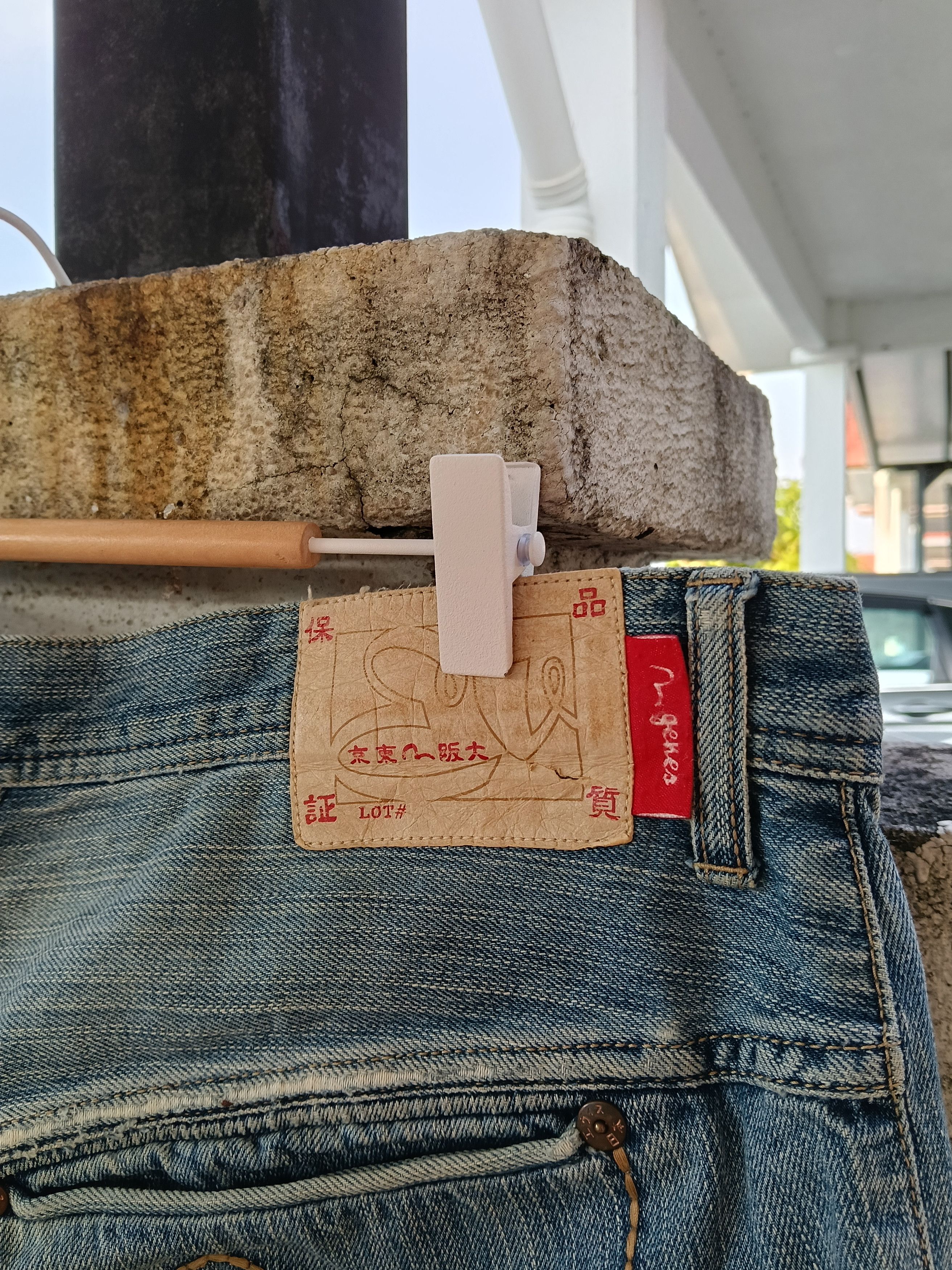 Evisu 💥 Evisu Genes Japan Distressed Double Knee Denim 💥 Size US 36 / EU 52 - 11 Thumbnail