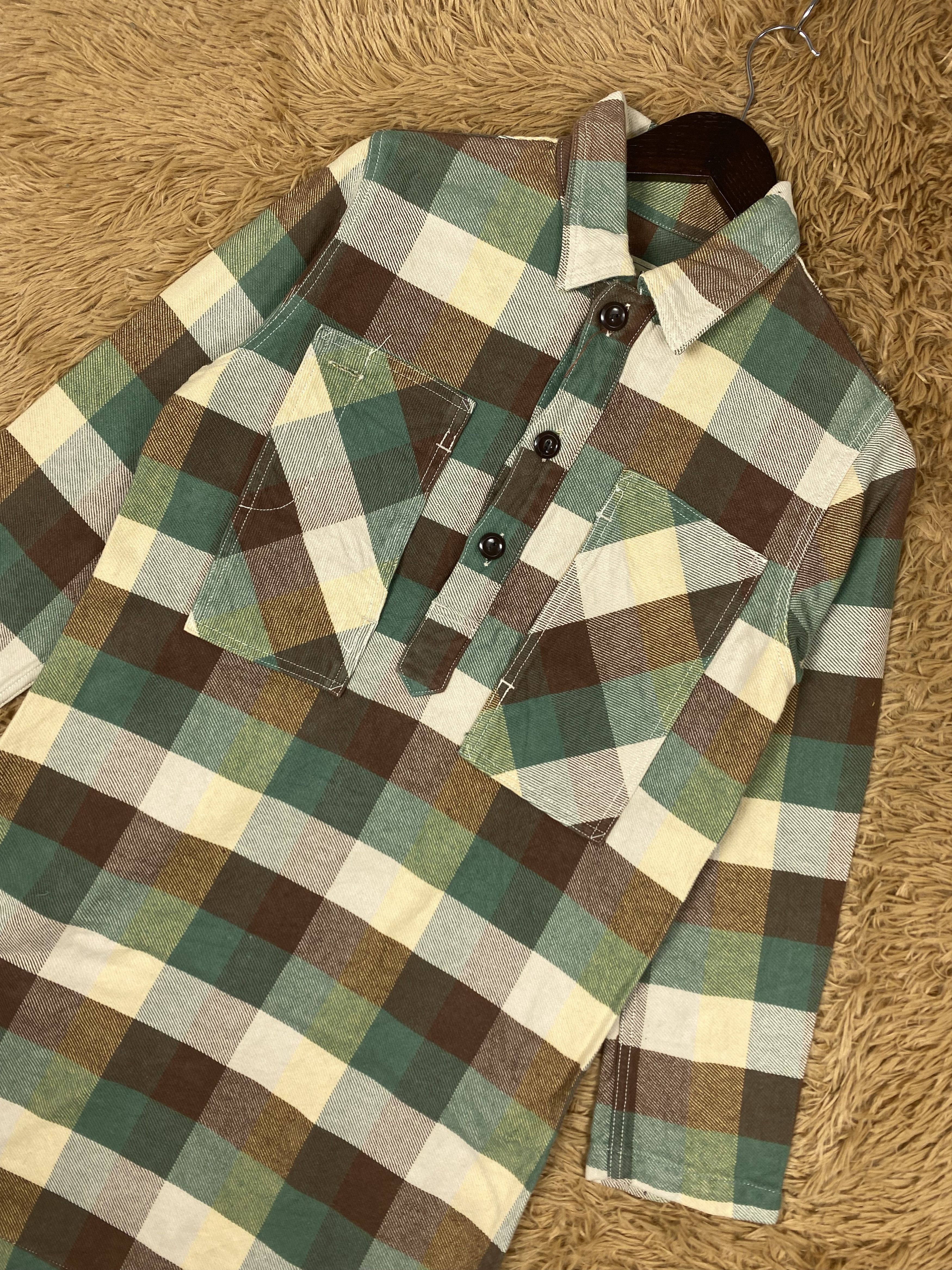 Johnbull Vintage John Bull Checked Long Jacket DJ1078 Size US M / EU 48-50 / 2 - 2 Thumbnail