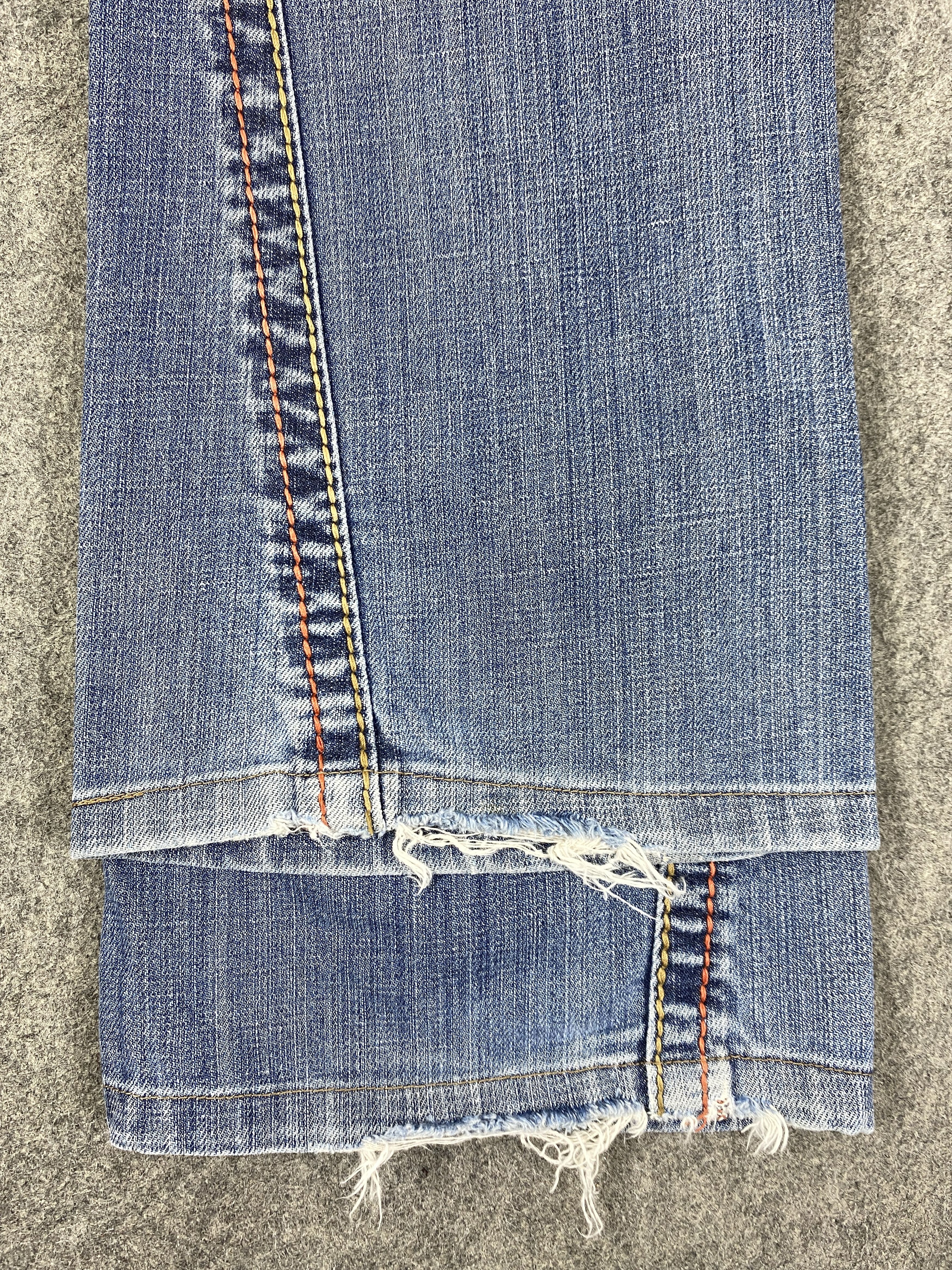 Japanese Brand Faded Blue Vintage ikka Flare Jeans 28x29.5 - JN3241 Size US 28 / EU 44 - 13 Thumbnail