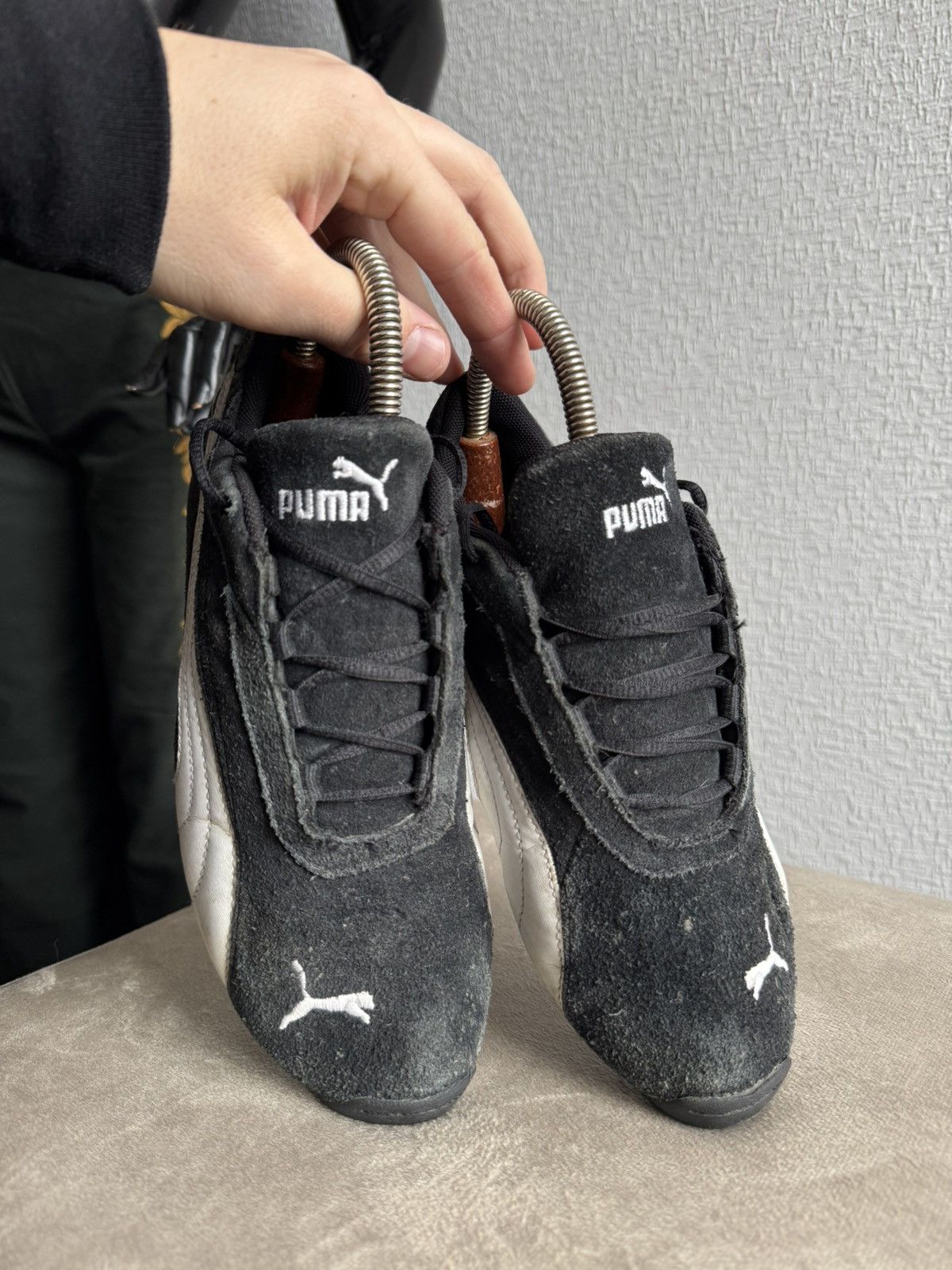 Puma PUMA SPEEDCAT LEATHER LOW TOP SHOES BLACK CLASSIC Size US 6.5 / IT 36.5 - 6 Thumbnail