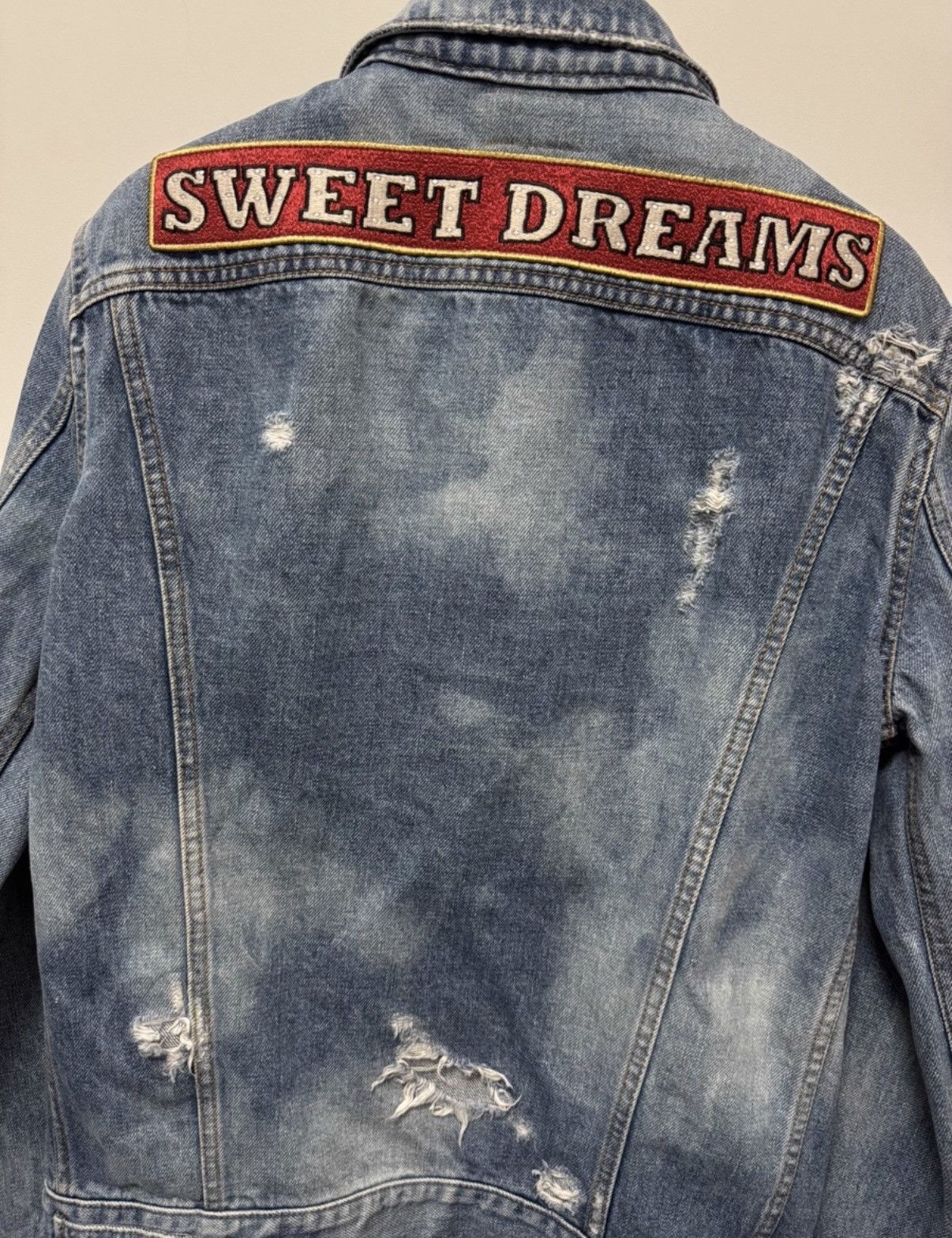Saint Laurent Paris Saint Laurent 17SS Slogan Ink Splatter Denim Jacket Size US M / EU 48-50 / 2 - 4 Thumbnail