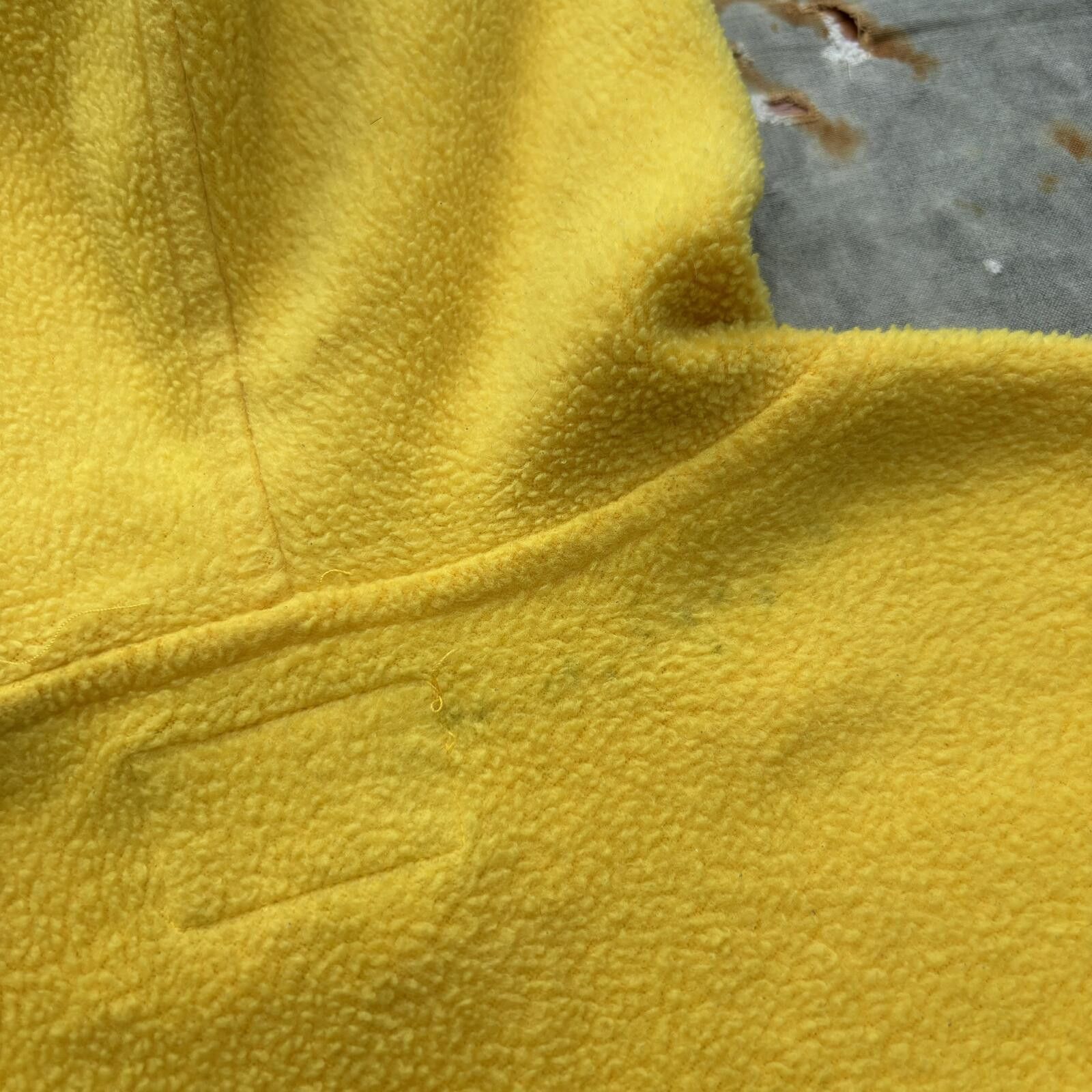 Vintage Vintage 90s Y2K Yellow Fleece Grunge Skater 1/4 Zip Hoodie Size US L / EU 52-54 / 3 - 5 Thumbnail