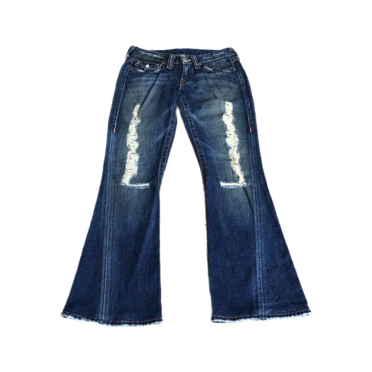 True Religion True Religion Flared Distressed Bootcut Jeans Size US 28 / EU 44 - 9 Thumbnail