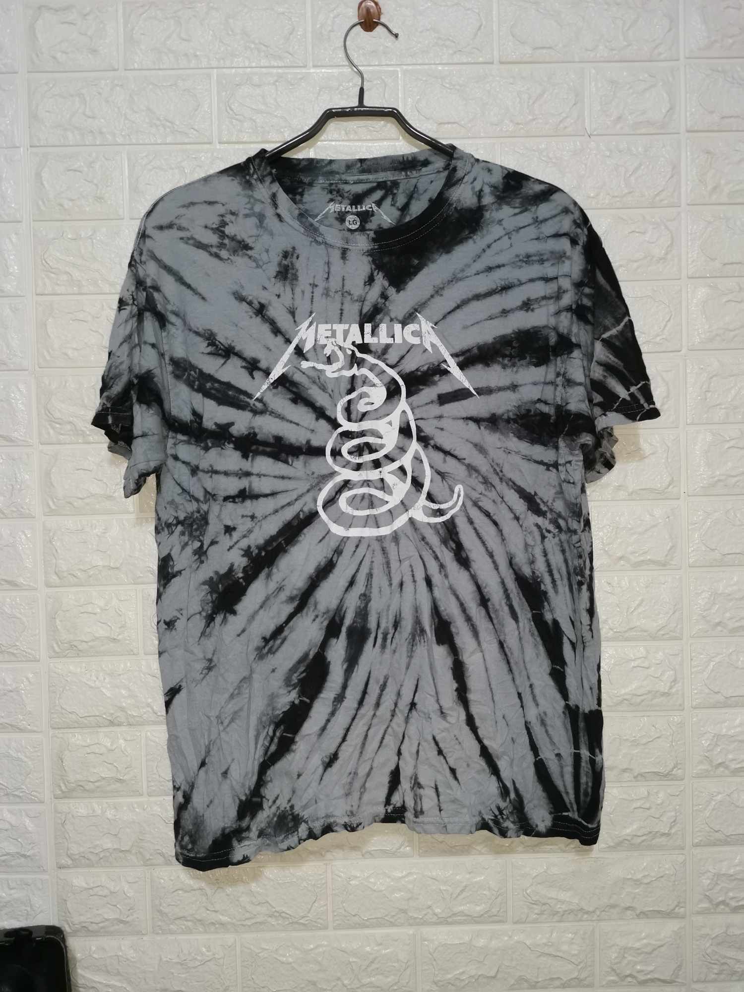 Metallica dont tread on me tie dye shirt